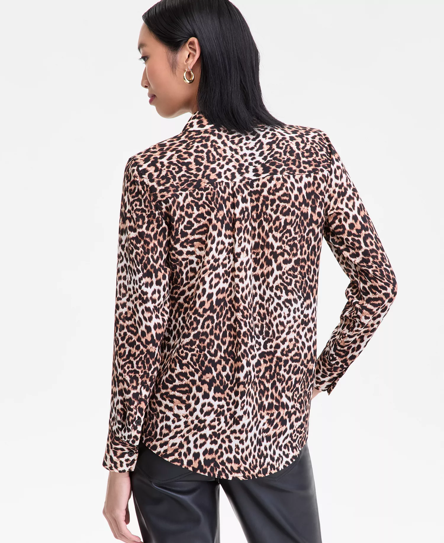 Women's Leopard-Print Shirt, Macy's Exclusive - Hani Cheetah - 2XL