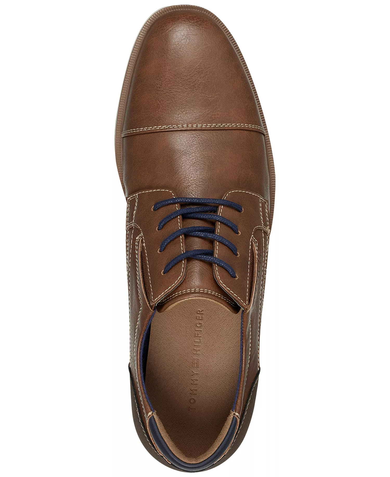 Men's Urban Casual Oxford Shoes - Cognac, Navy - 10.5M