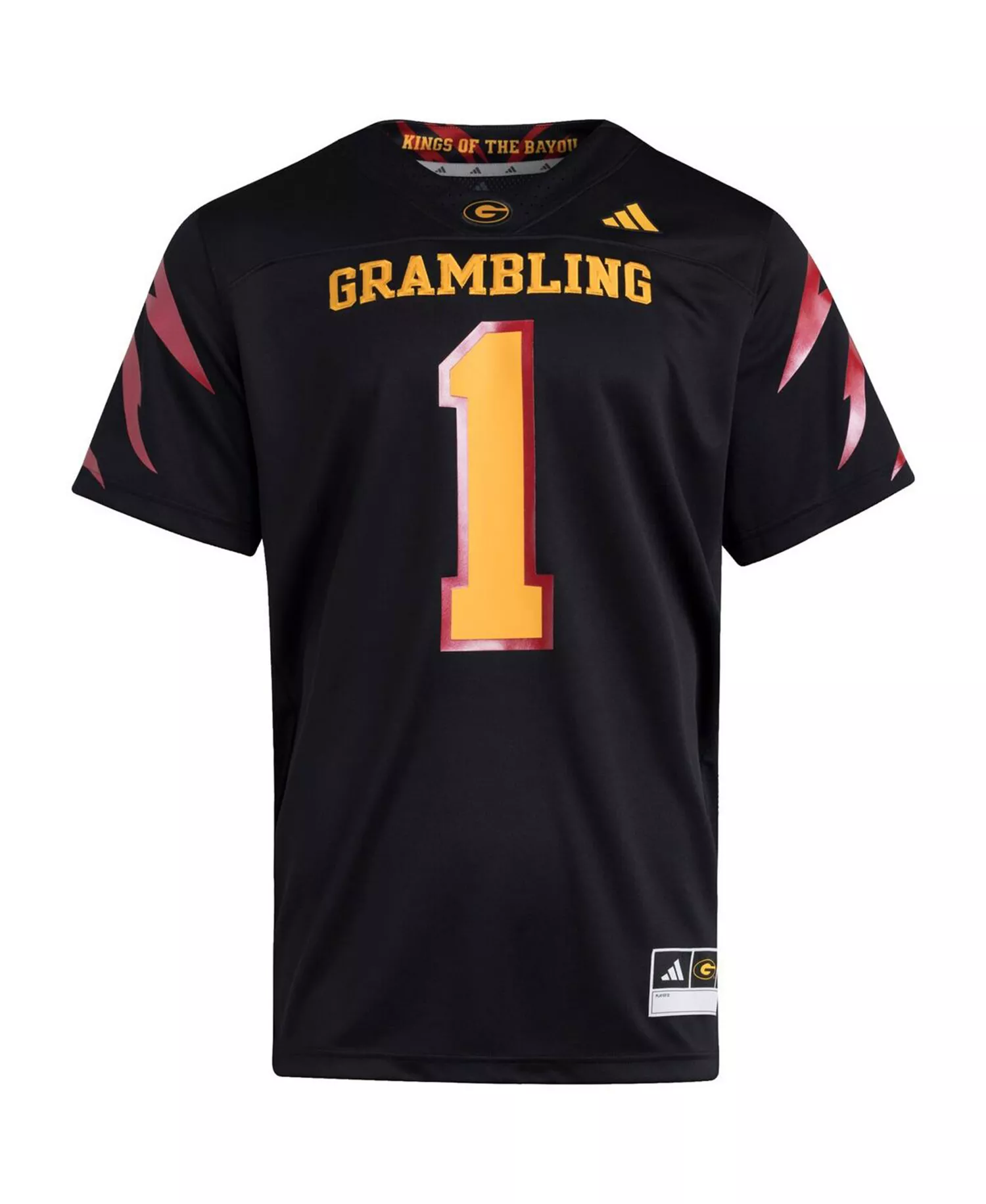 Men's Black Grambling Tigers Premier Strategy Jersey - Black - L