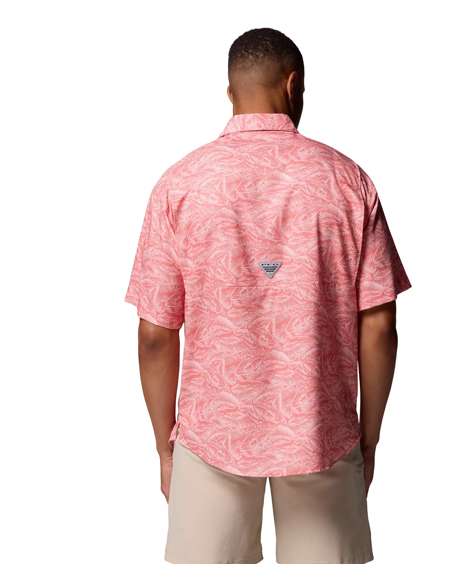 Men's Super Tamiami Short Sleeve Shirt - Blue echo hooked up - L