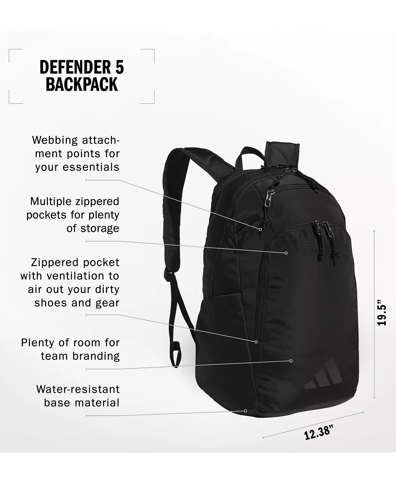 Men's Defender 5 Backpack - Black - OS