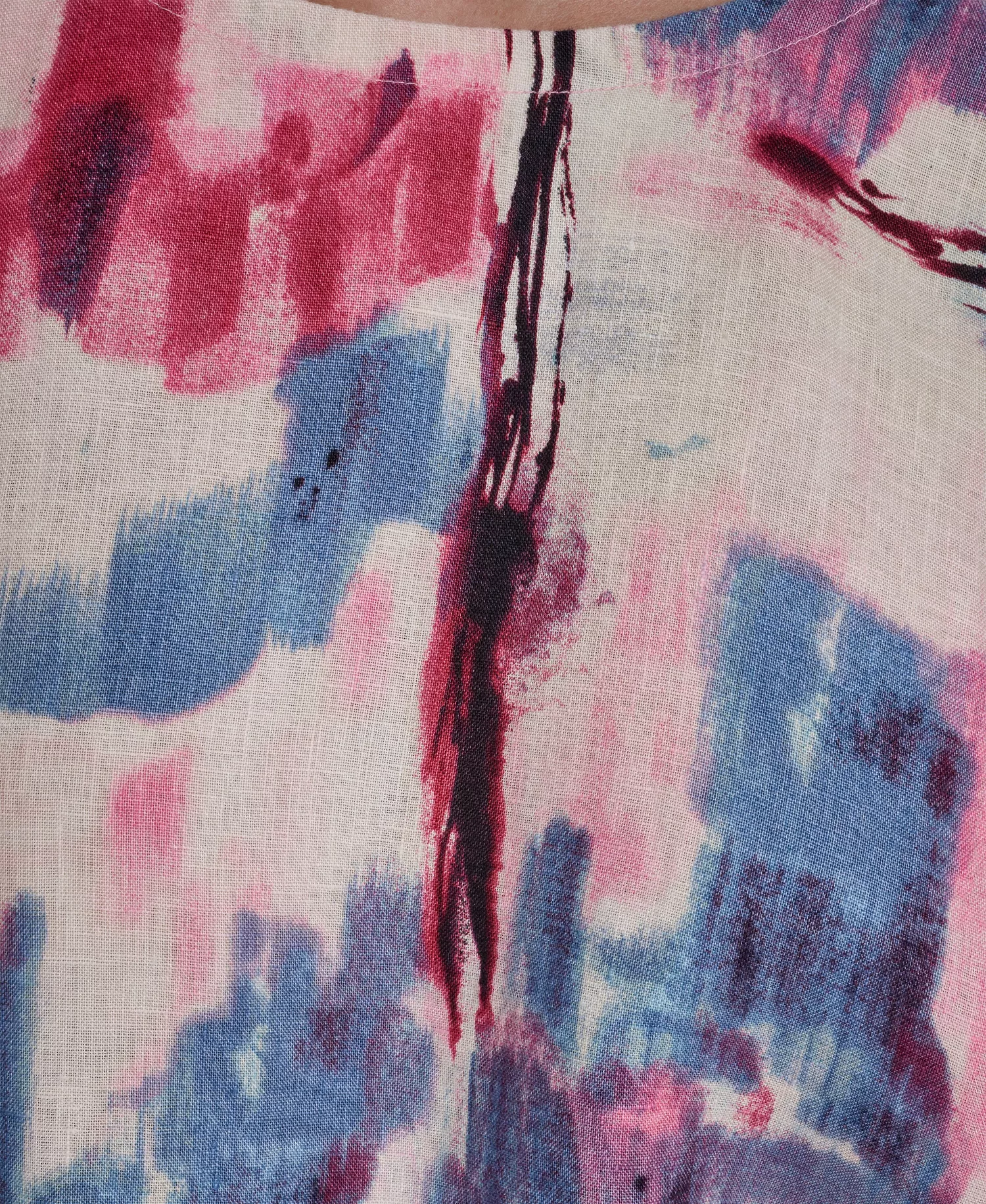 Women's Printed Drop Shoulder Crewneck Top - Urban Bloom - L