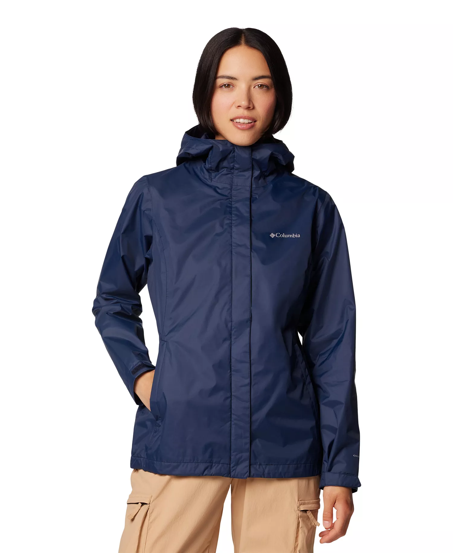Women's Omni-Tech™ Arcadia II Rain Jacket - Black - L
