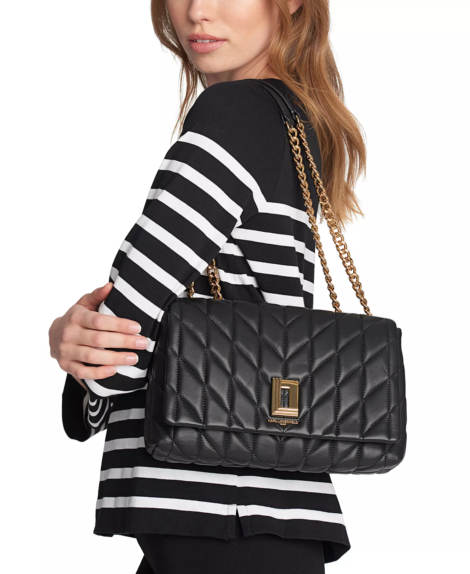 Lafayette Small Shoulder Bag - Black/Gold - NO SIZE