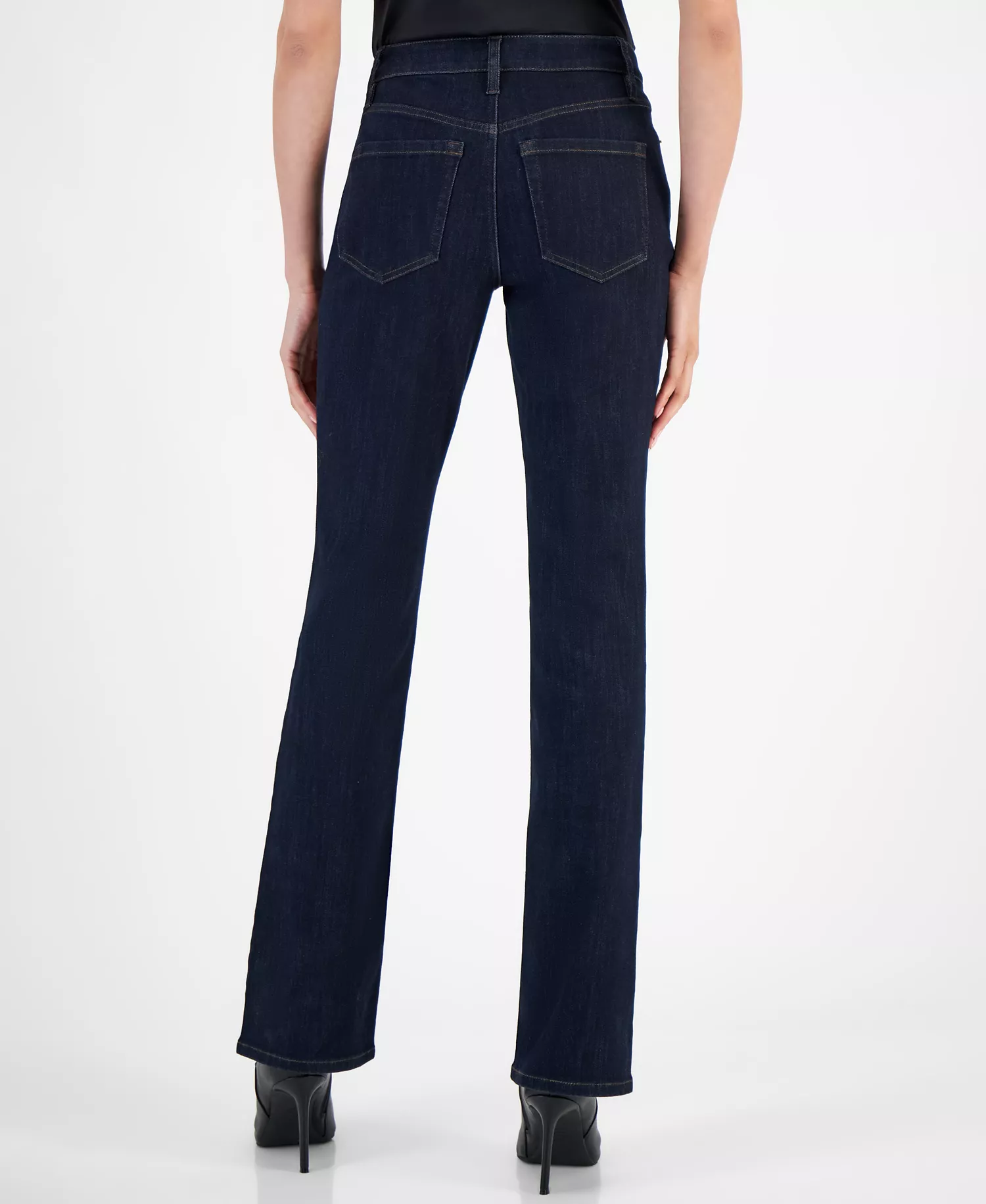 Women's Mid-Rise Bootcut Jeans, Created for Macy's - Dark Indigo - 0