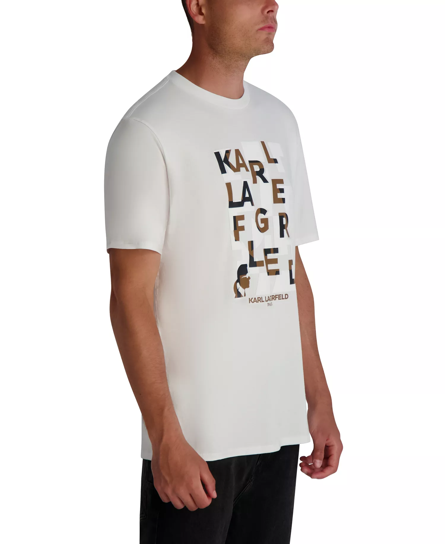 Men's Stacked Print T-Shirt - Optic White - 2XL