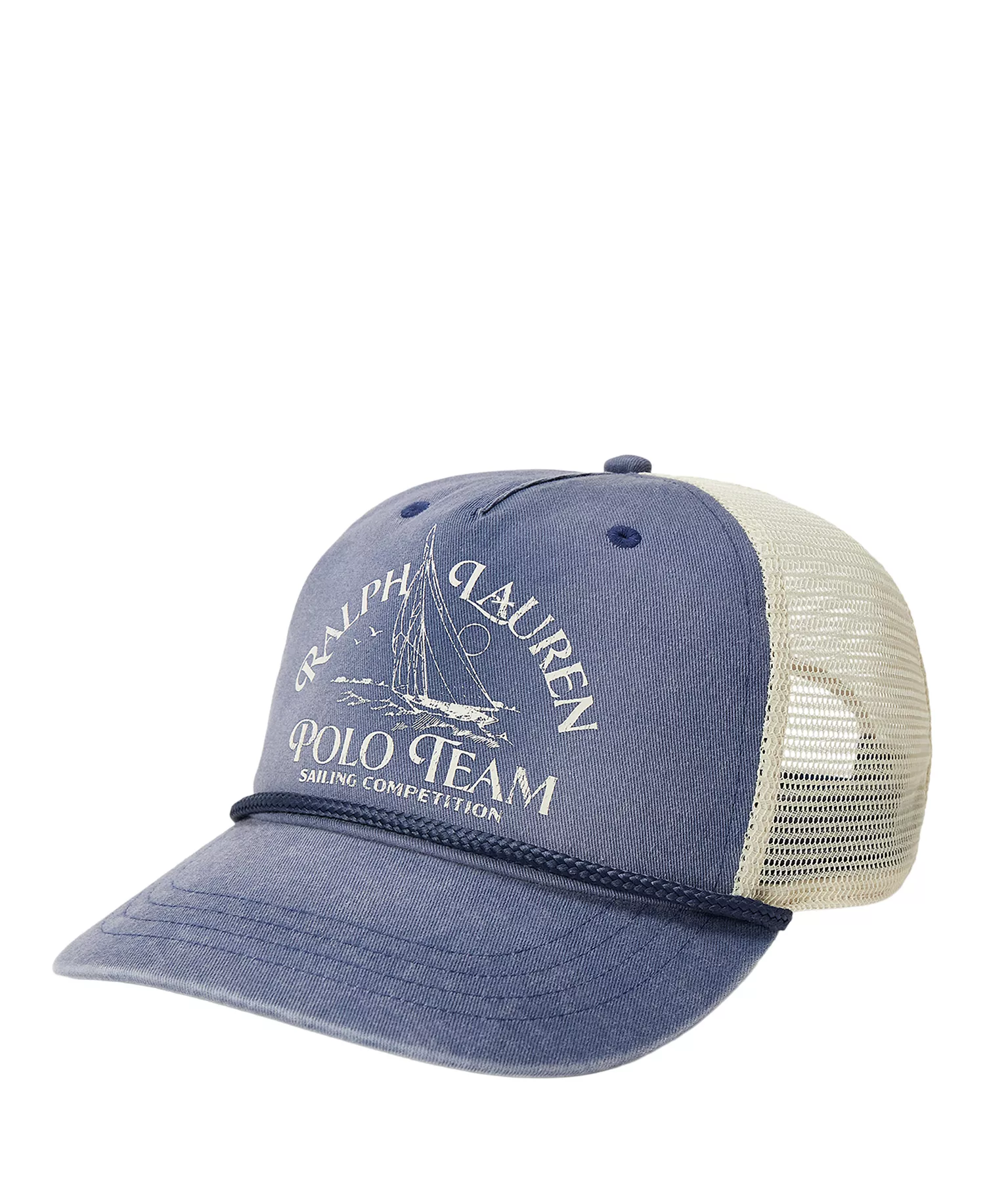 Men's Sailing Graphic Trucker Cap - Light Navy - ONE SIZE