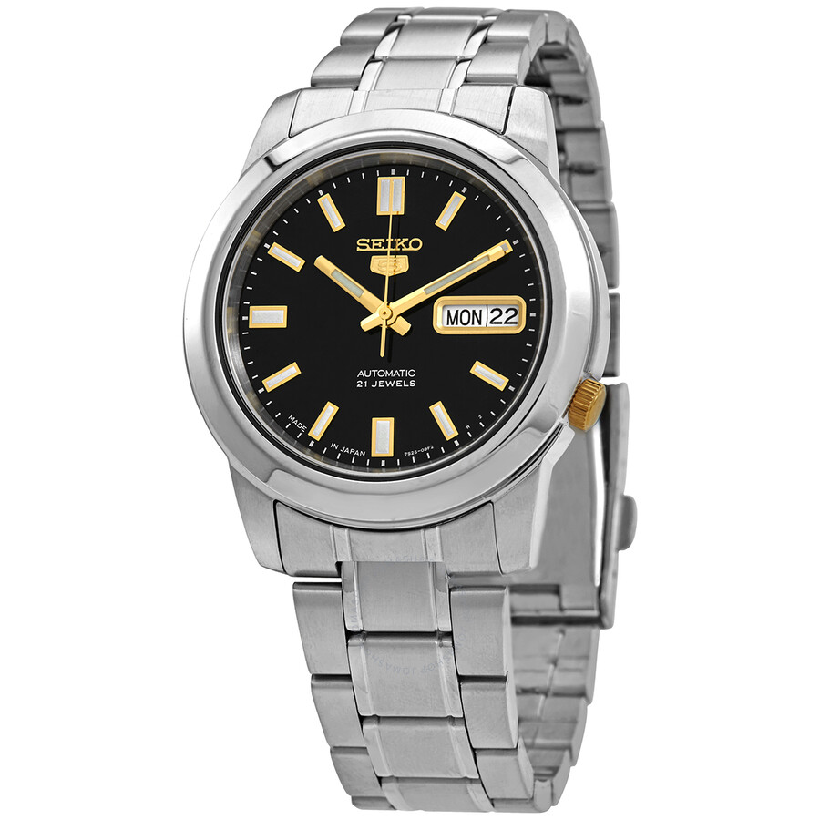 Seiko 5 Automatic Black Dial Men's Watch