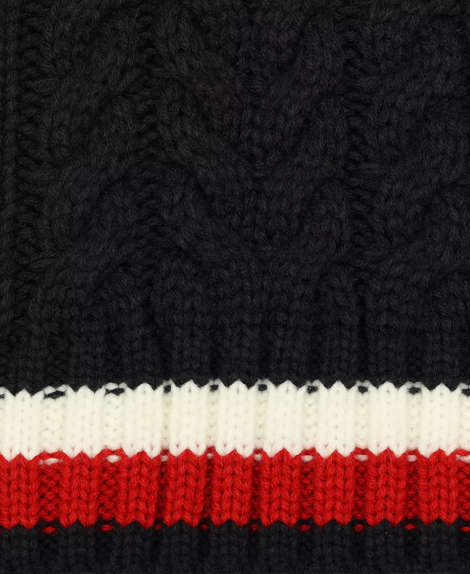 Men's Cable Knit Global Stripe Scarf - Desert Sky - ONE SIZE