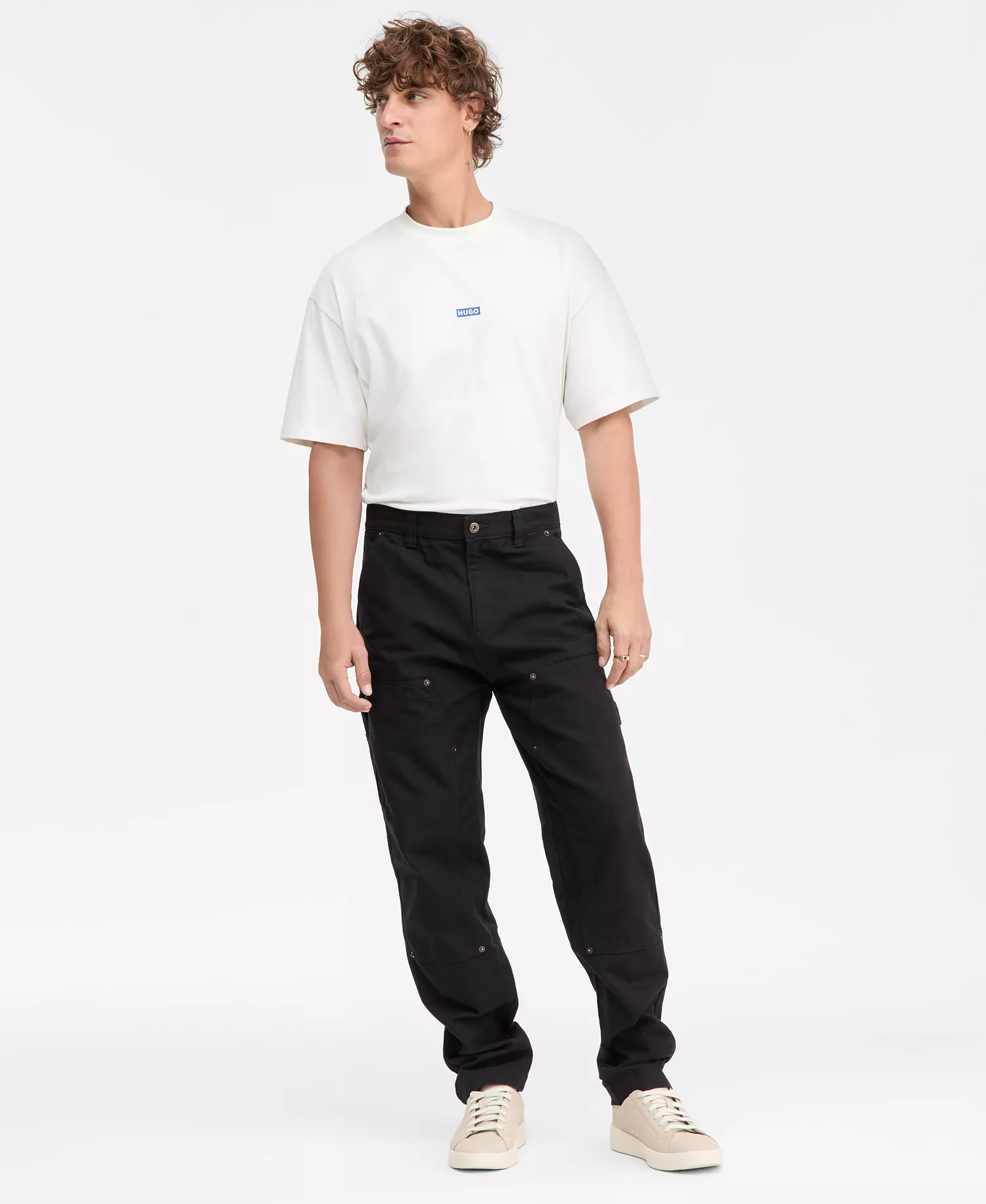 Gioro Tapered Fit Carpenter Pants - black - 2XL