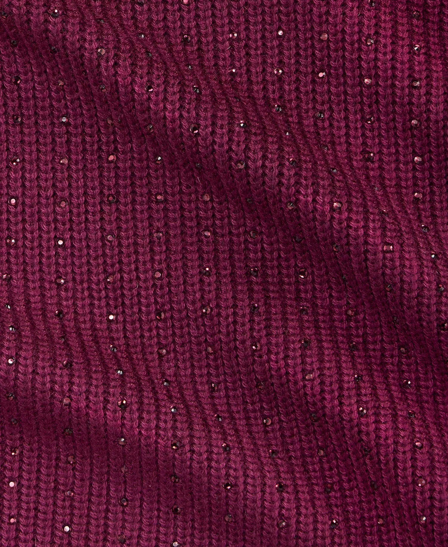 Women's Rhinestone Rib Sweater, Macy's Exclusive - Berried Treasre - L