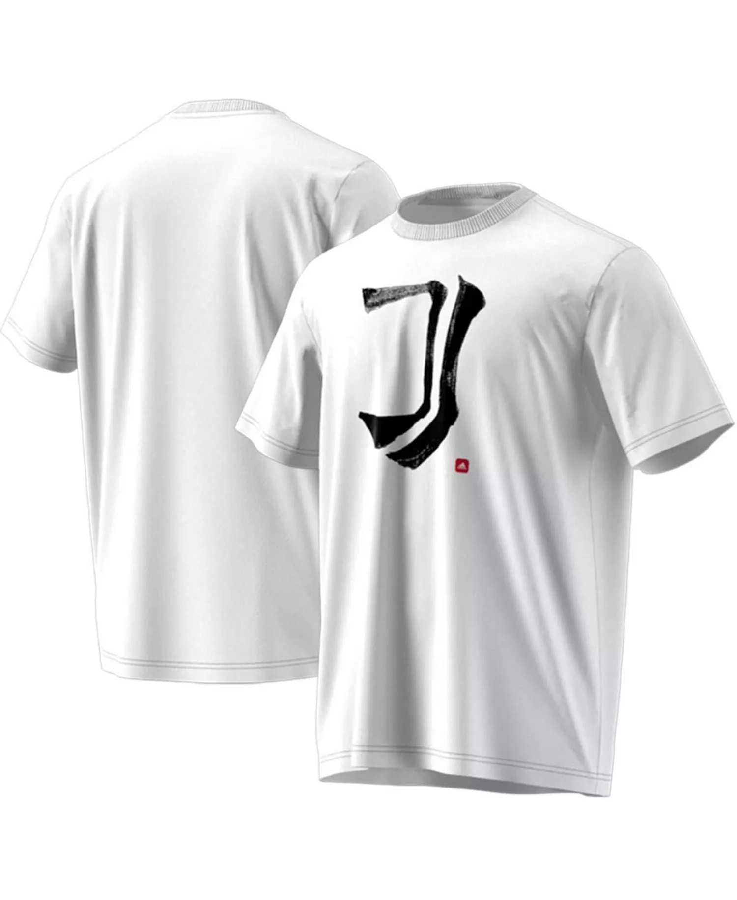 Men's White Juventus Chinese Calligraphy T-shirt - White - L