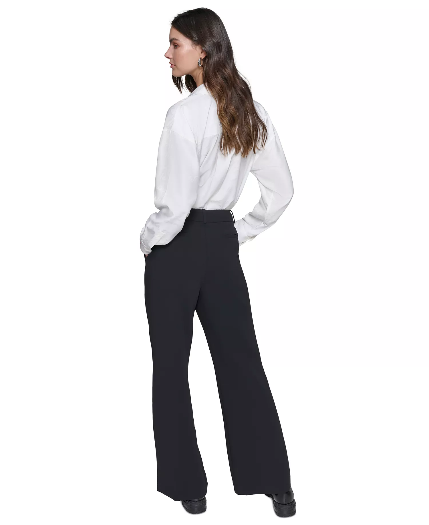 Women's Bootcut High-Rise Pants - Black - 10