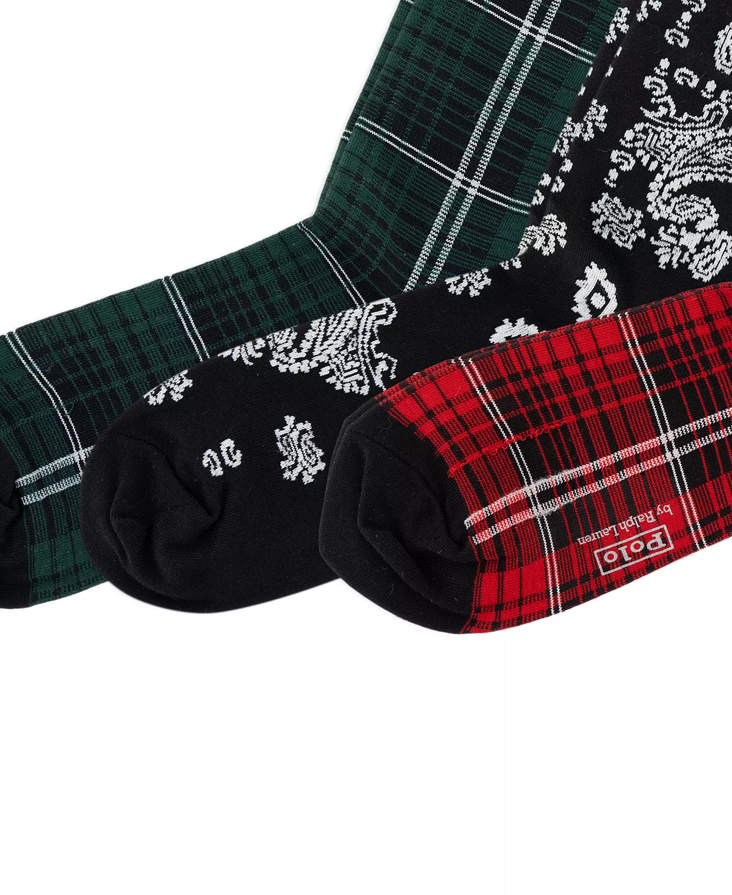 Men's 3-Pack Chopped Bandana And Plaid Socks Gift Box - Asst - 7-12