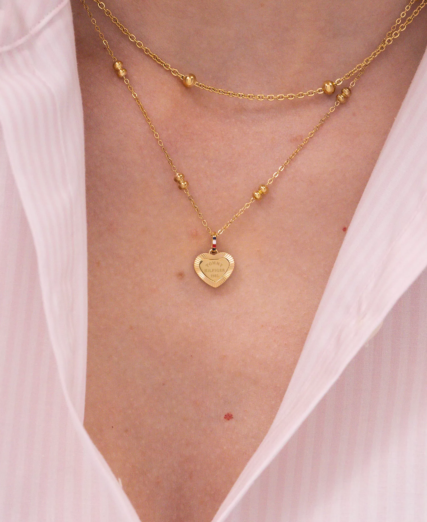 Women's Layered Gold-Plated Stainless Steel Necklaces - Gold - ONE SIZE