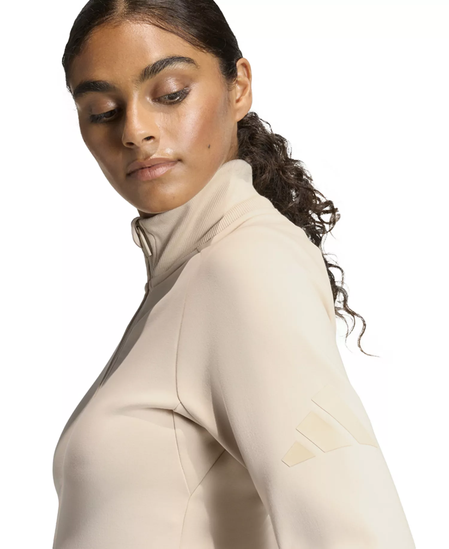 Women's Slim Fit Sportswear Track Jacket - Crystal Linen - 2XL