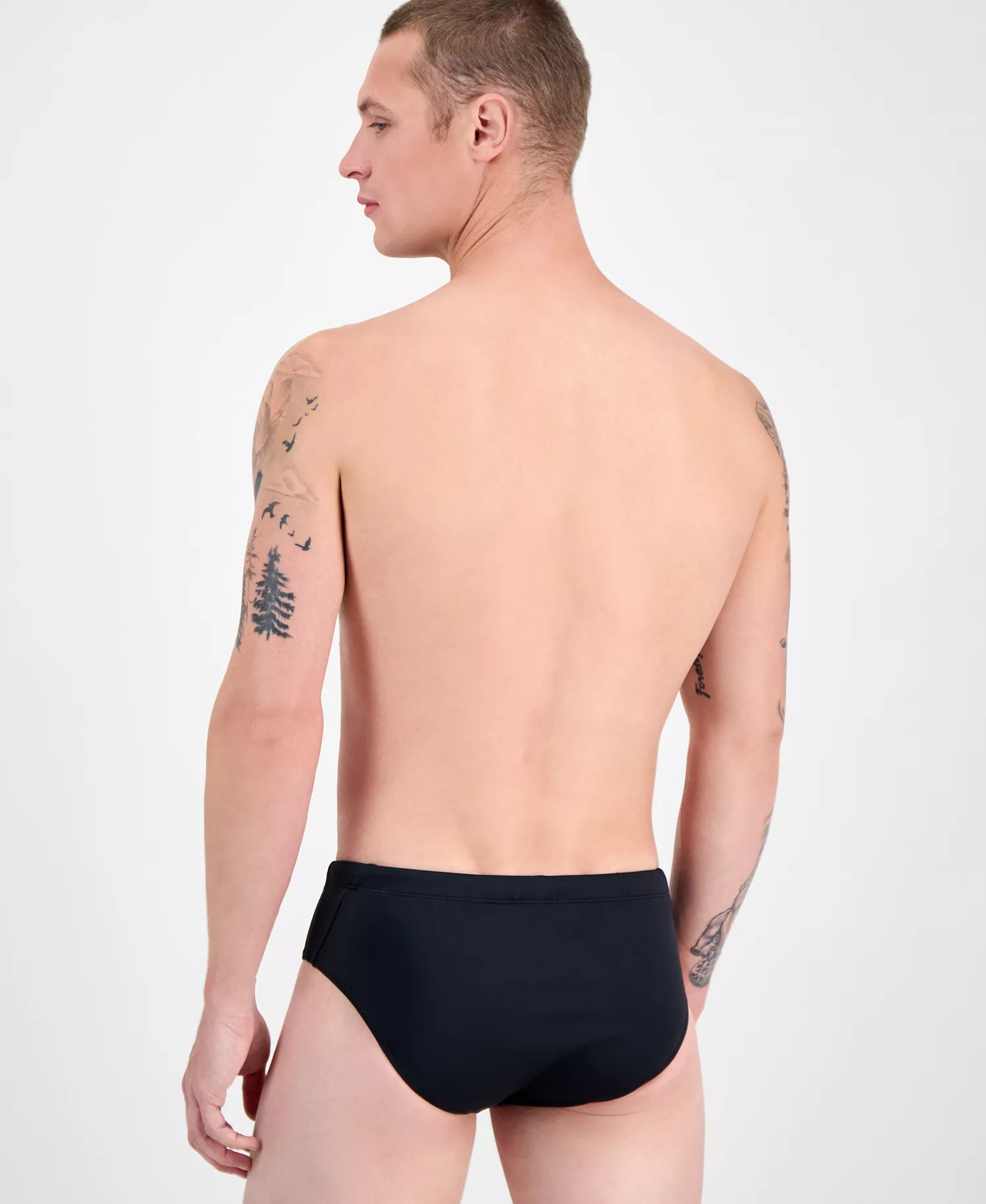 Men's Brief Swimsuit - Black - XL
