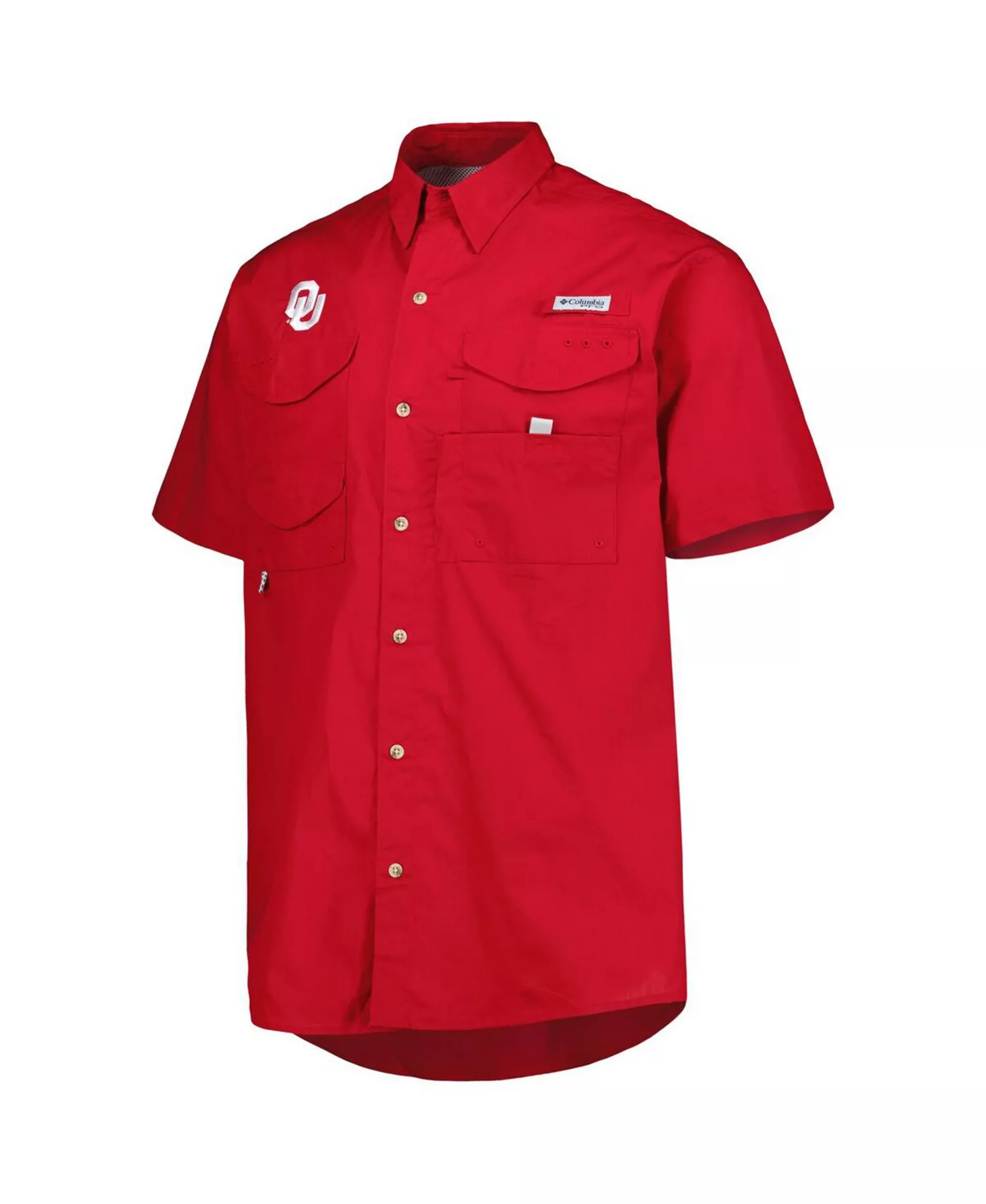 Men's Crimson Oklahoma Sooners Bonehead Button-Up Shirt - Crimson - L