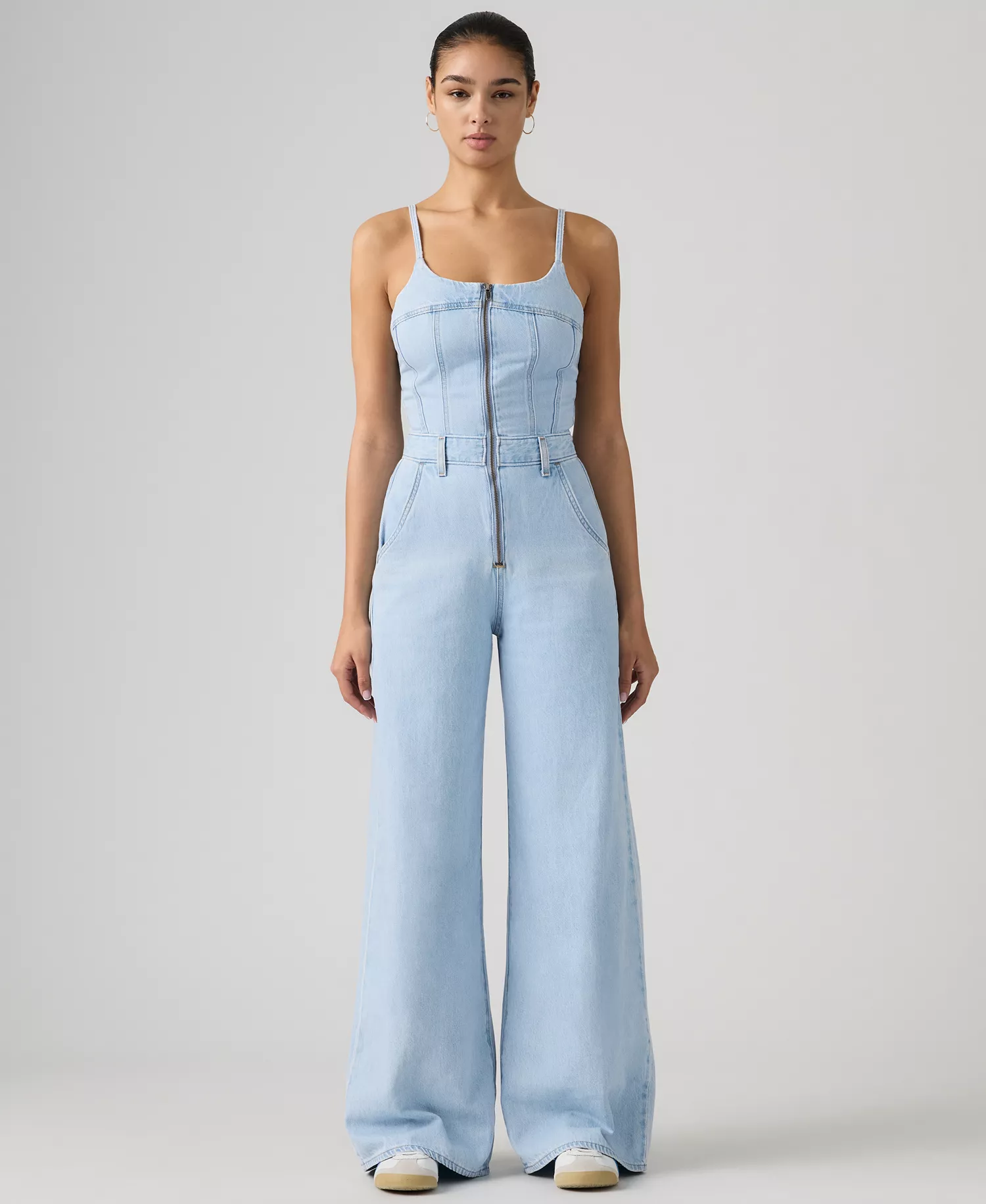 Women's Bustier Scoop Neck Jumpsuit - Never Going To Change - L