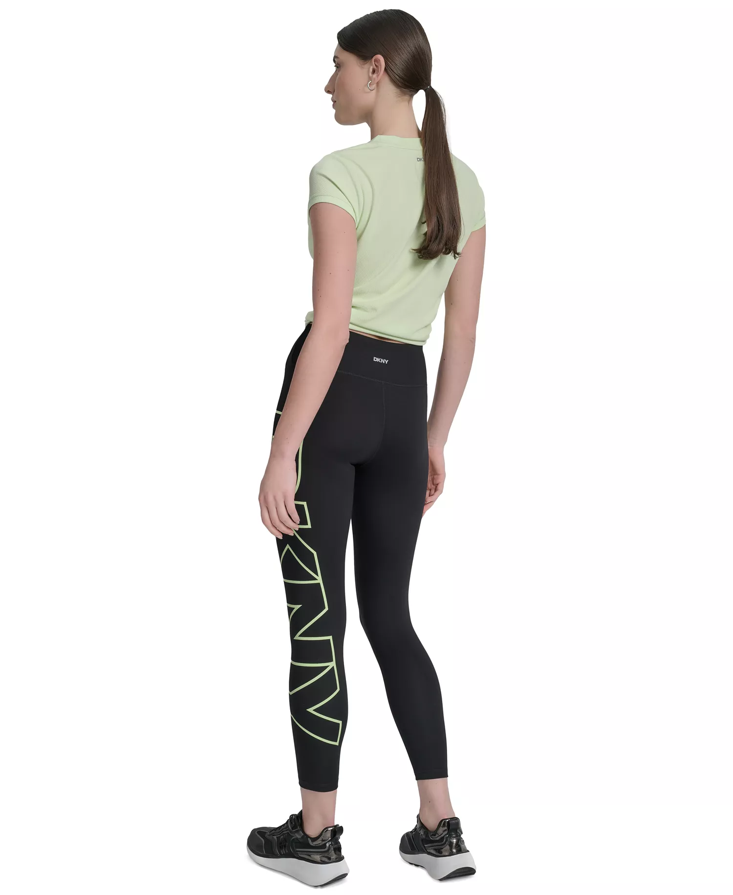 Women's Logo Balance Compression High-Waist 7/8 Tights - Iced Pear - XS