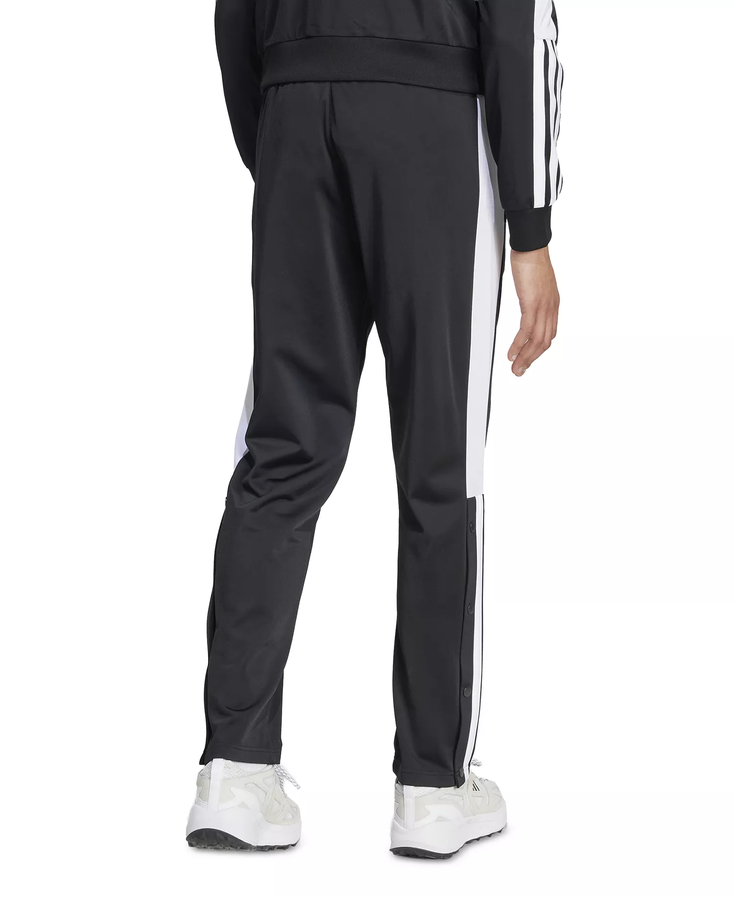 Men's Stripe Logo Snap Pants - Black/white - 2XL