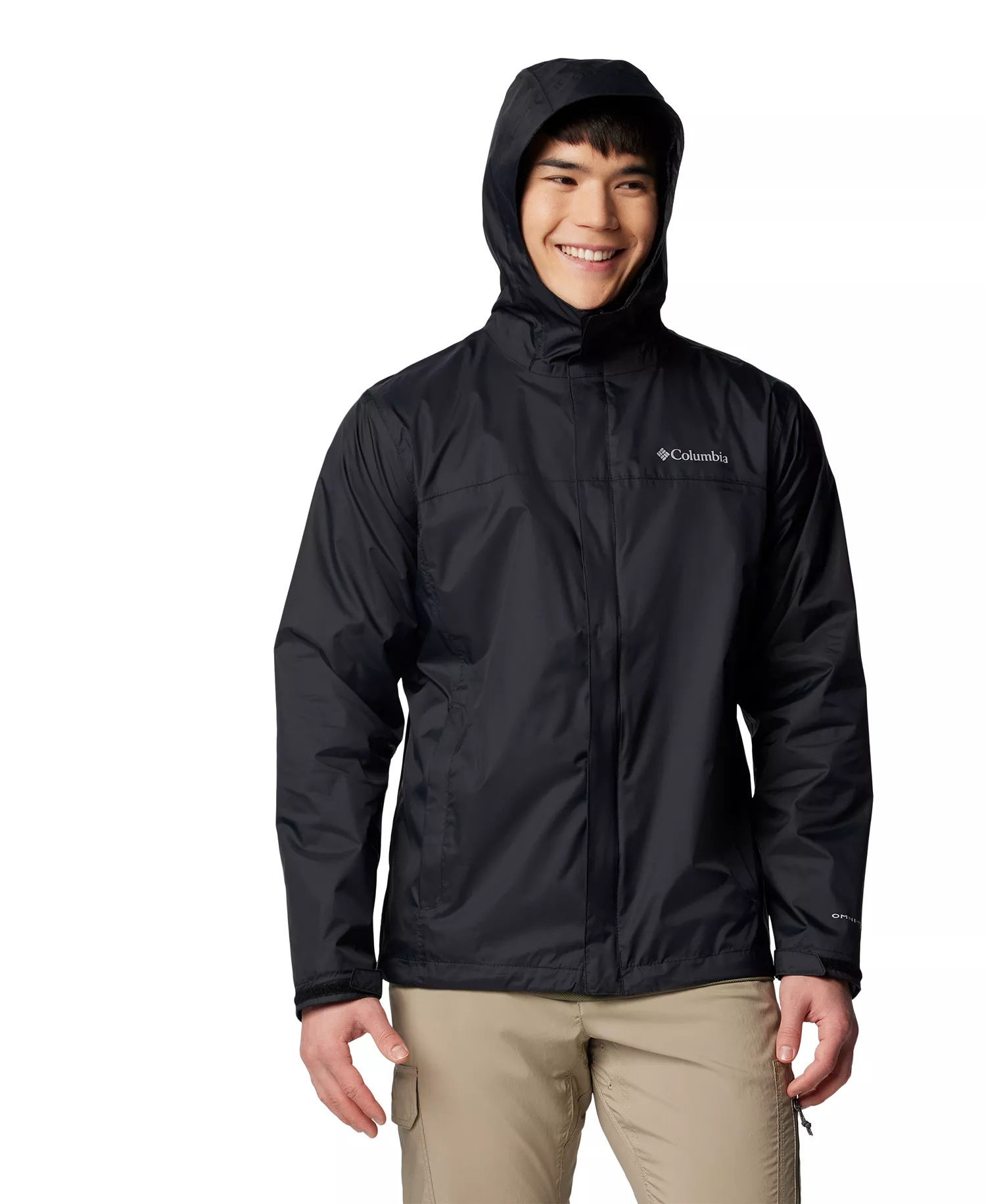 Men's Watertight II Water-Resistant Rain Jacket - Black - L