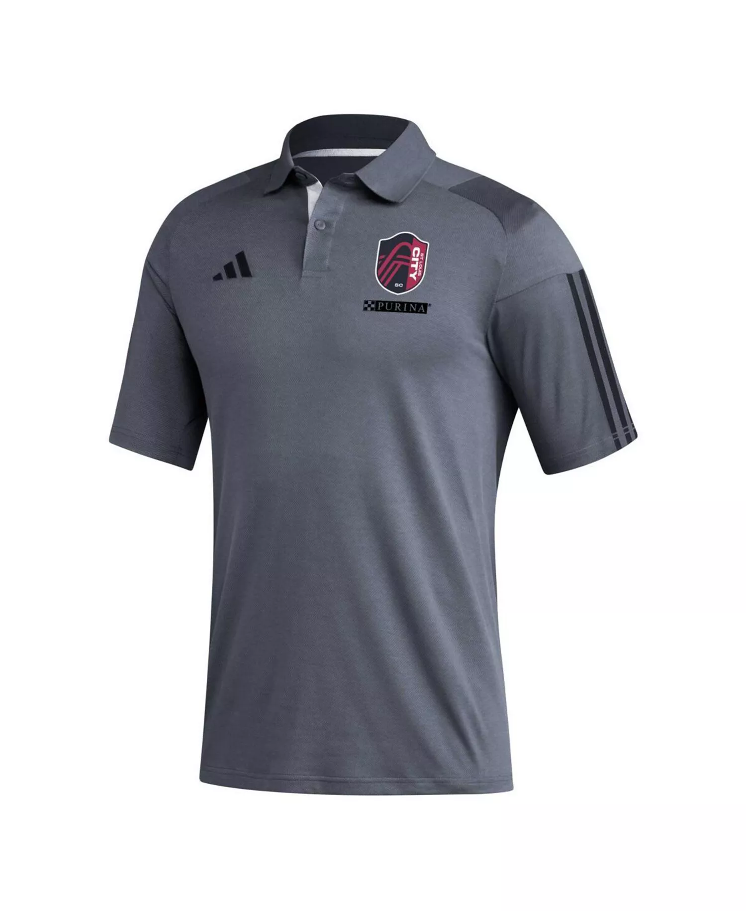 Men's Gray St. Louis City SC 2023 On-Field Training Polo Shirt - Gray - S