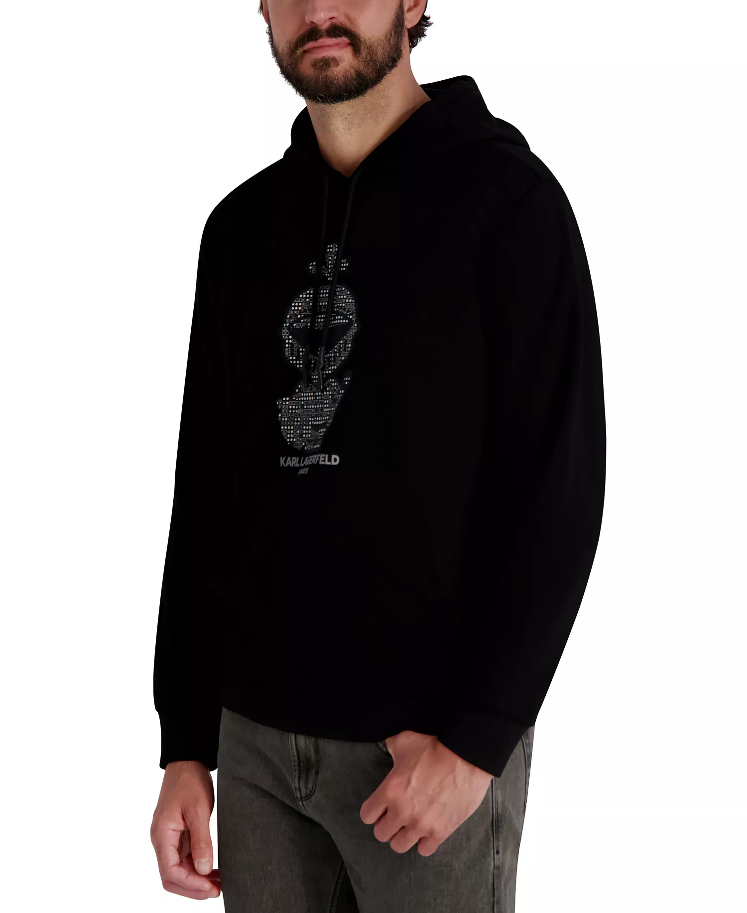 Men's Textured Armor Pull-On Sweatshirt - Black - 2XL