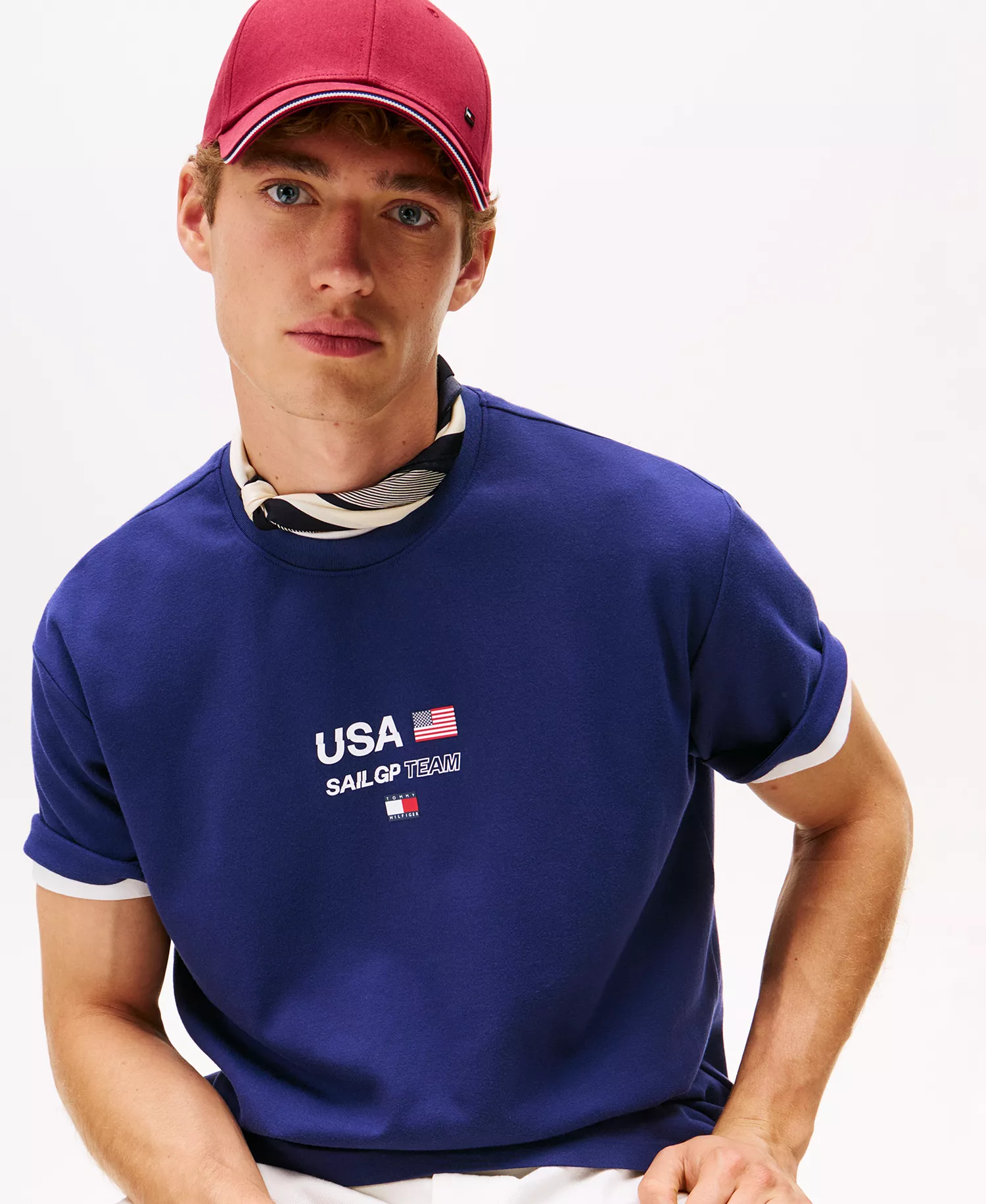 Men's Tommy x U.S. SailGP Team Performance Short Sleeve T-Shirt - Yale Navy - M