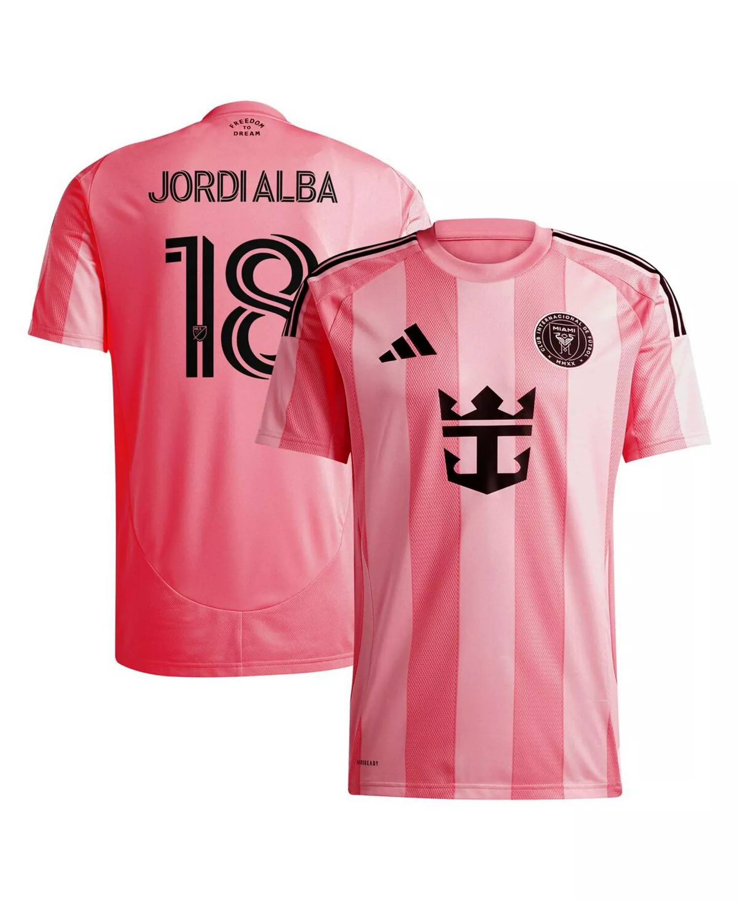 Men's Jordi Alba Light Pink Inter Miami CF 2025 Euphoria Replica Player Jersey - Light Pink - 3XL