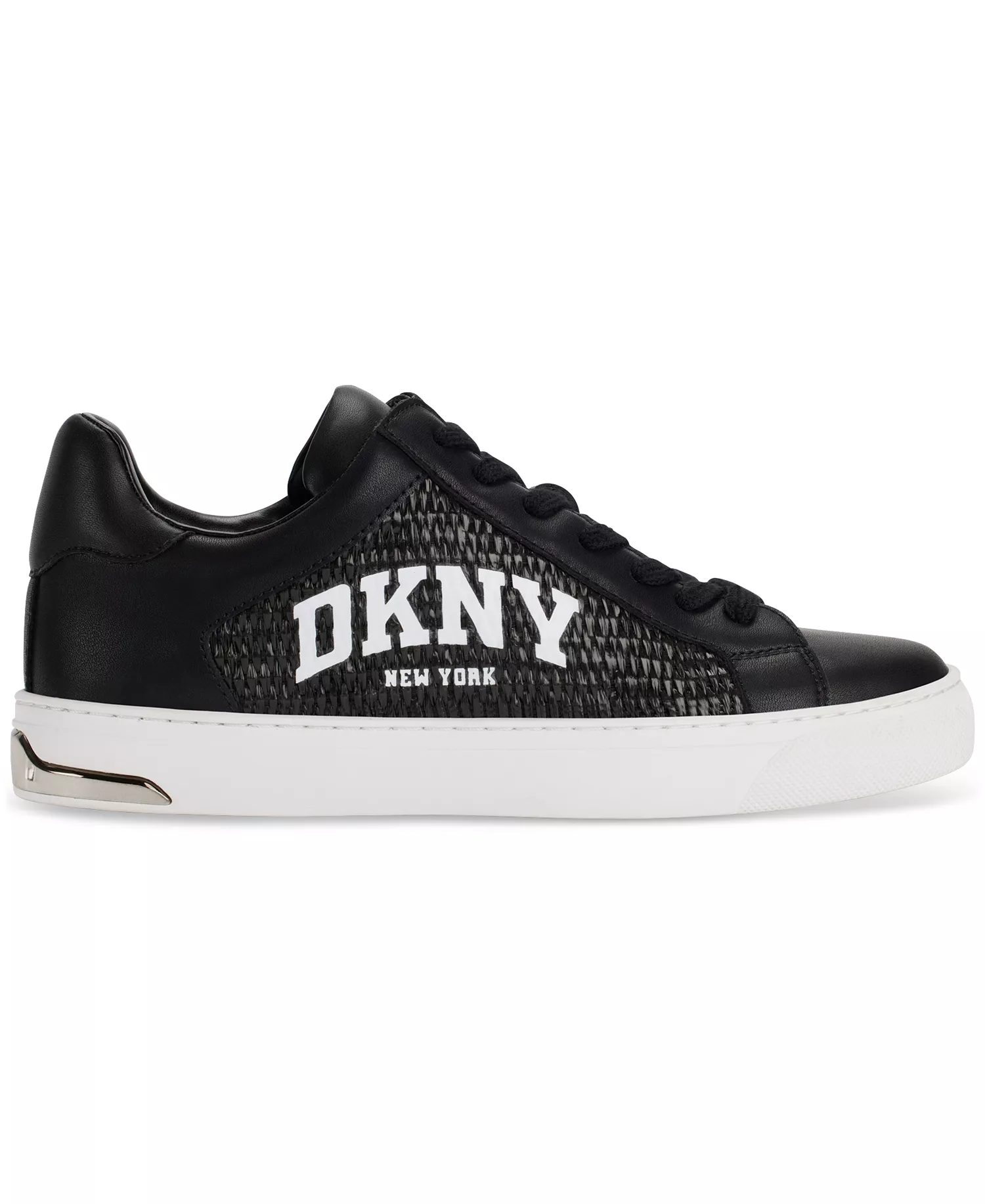 Women's Abeni Arch Raffia Logo Low-Top Sneakers - Black - 11M