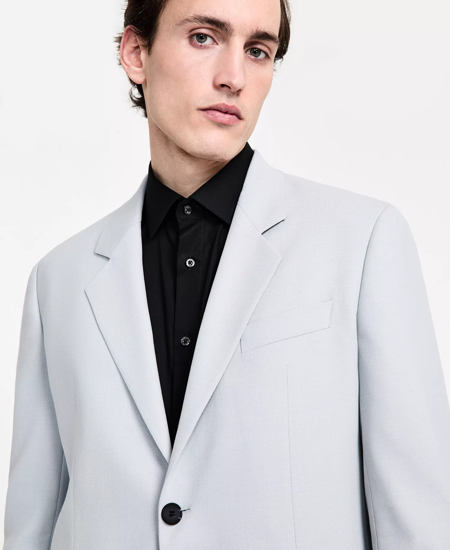 Men's Modern-Fit Suit Separate  - Light Grey - 36R