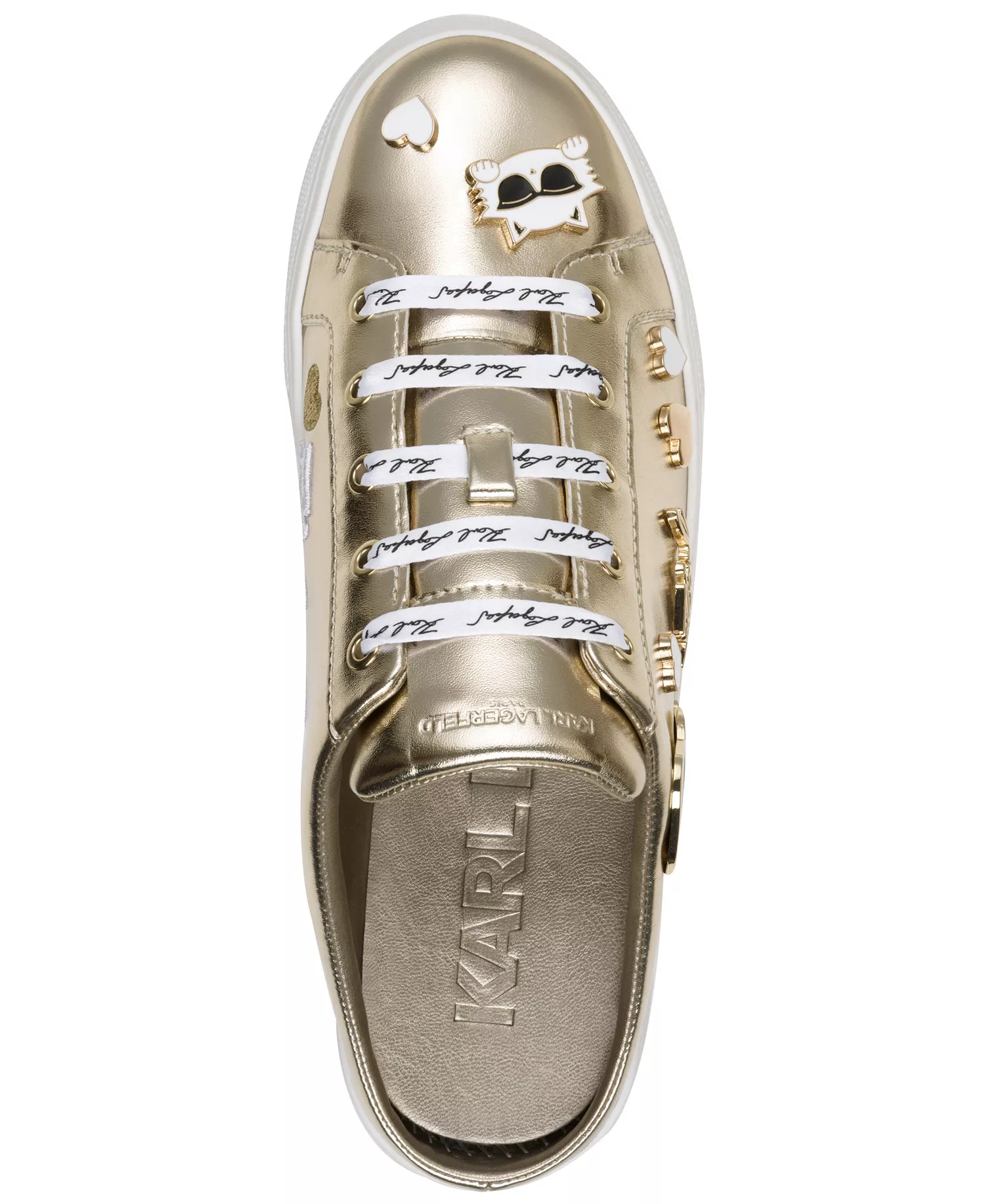Women's Cambria Embellished Slip-On Sneakers - White Gold - 5.5M