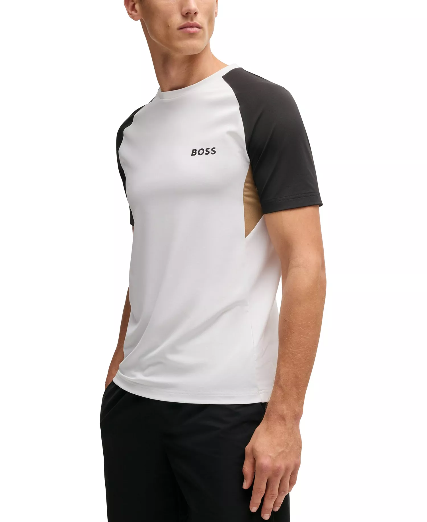 Men's Active Color-Blocked T-Shirt - White - L