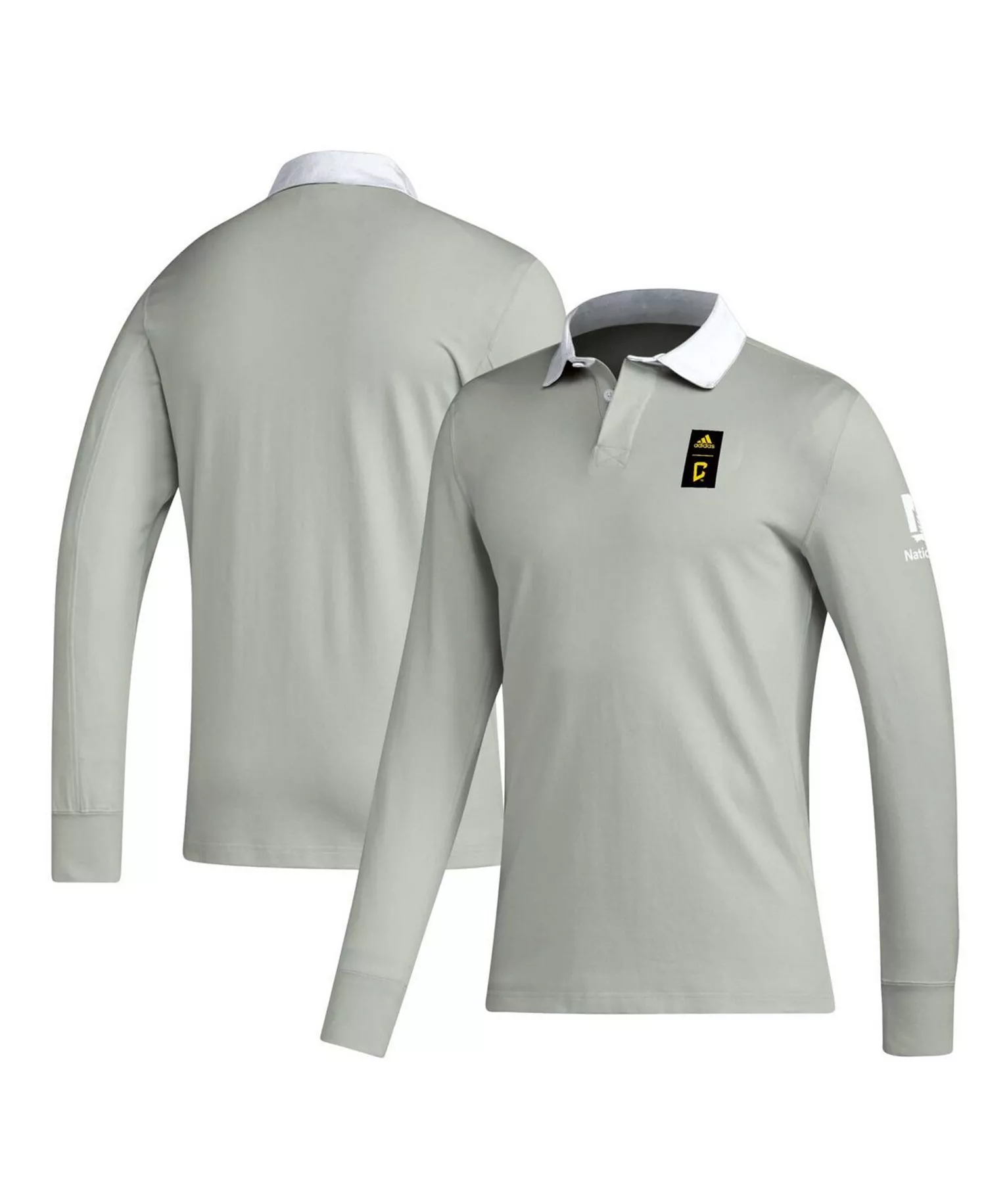 Men's 2023 Player Gray Columbus Crew Travel Long Sleeve Polo Shirt - Gray - S