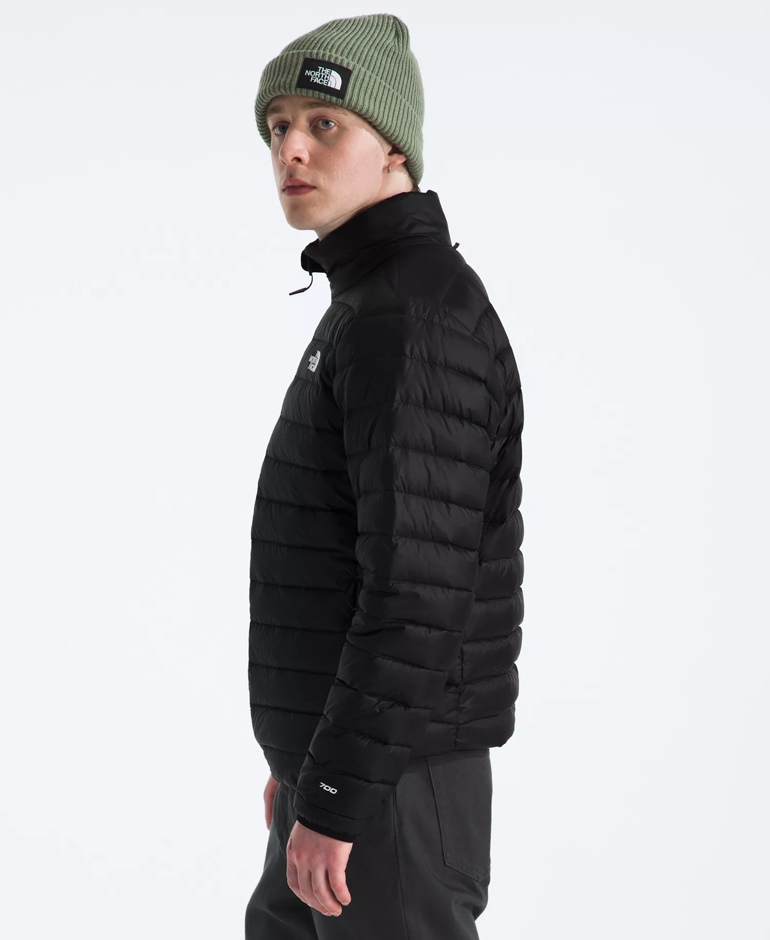 Men's Classic Down Jacket - Black - 2XL