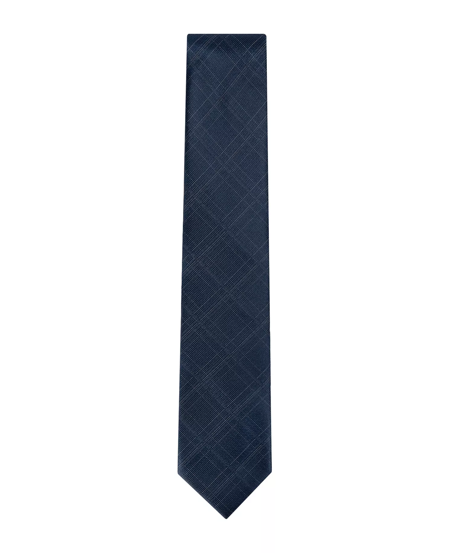Men's Everett Plaid Tie - Navy - ONE SIZE