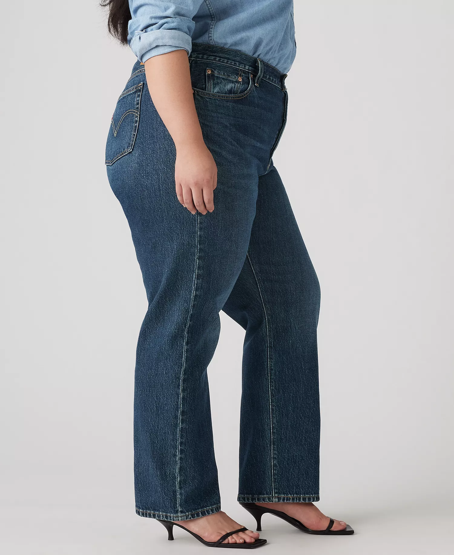 Women's 501 Original-Fit Straight-Leg Jeans - Believe Not Plus - 16W
