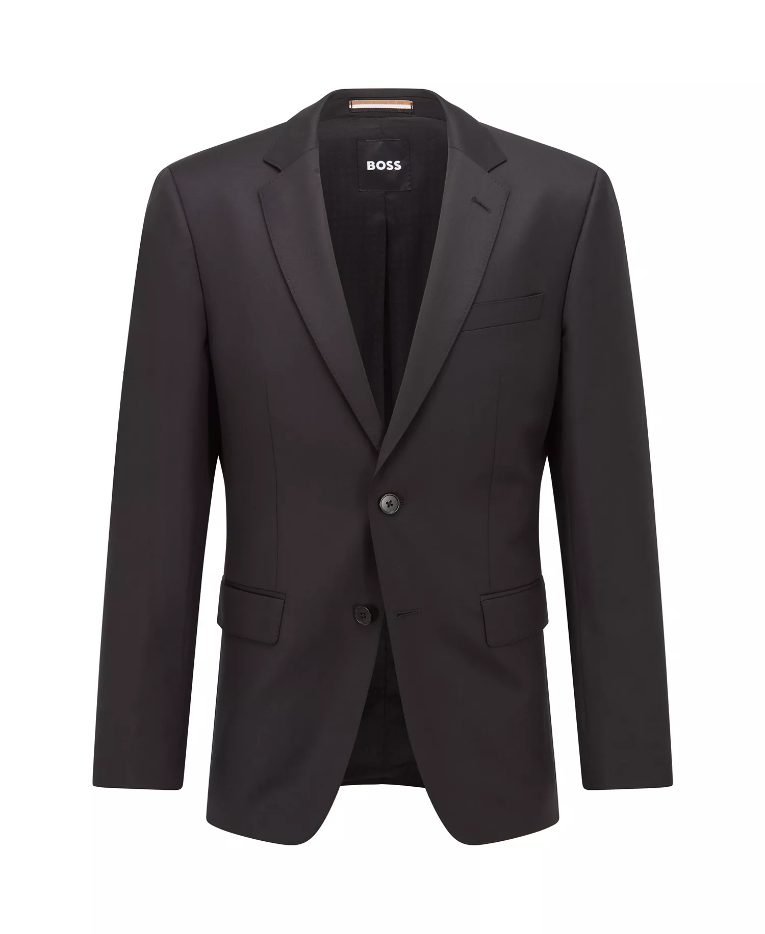 BOSS Men's Single-Breasted Jacket - Black - 34R - Long