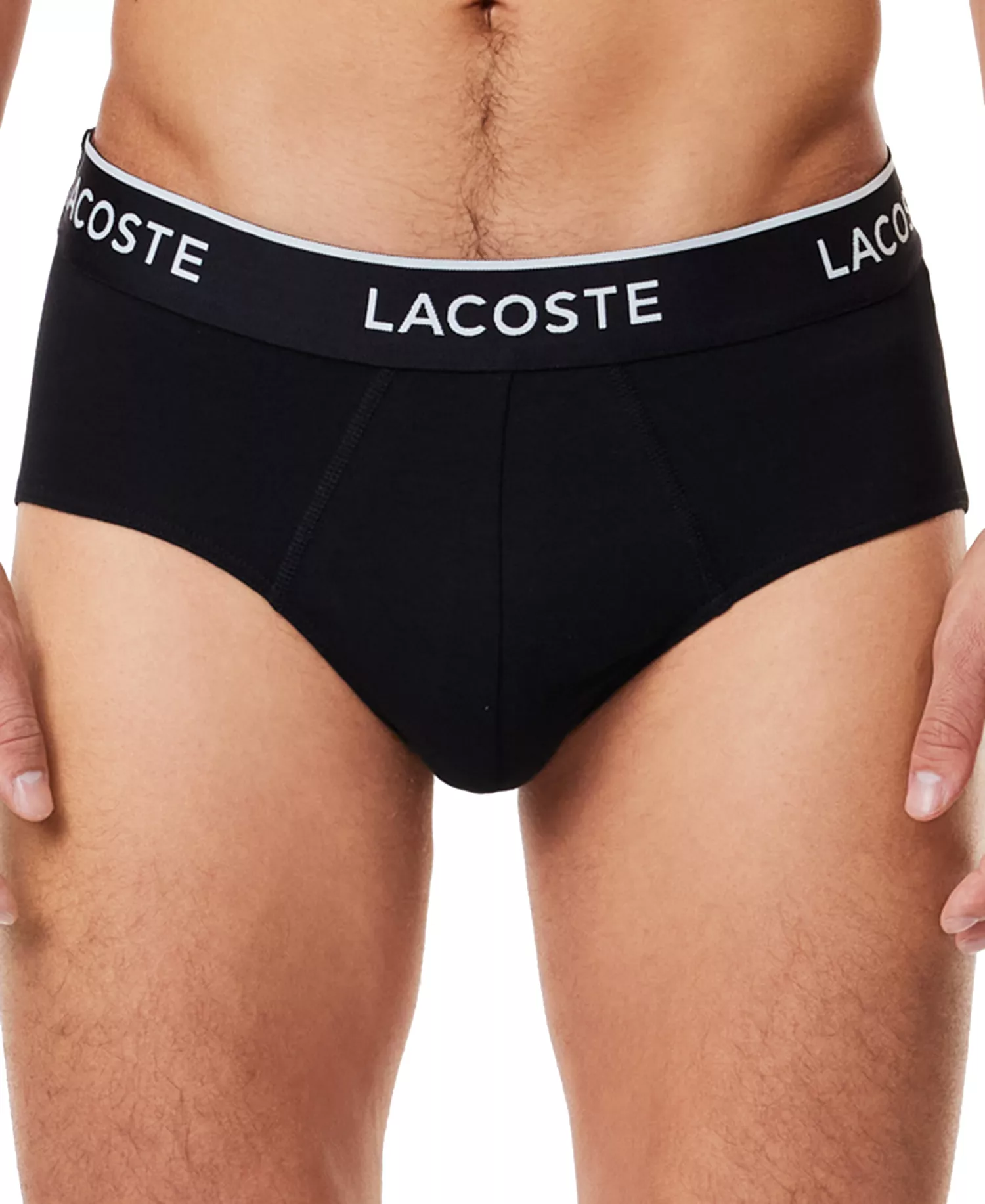 Men's 3pk. Regular-Fit Stretch Logo Band Briefs - BLACK - XL