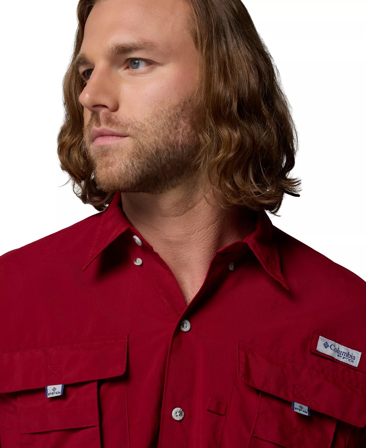 Men's Bahama II Long-Sleeve Shirt - Beet - L