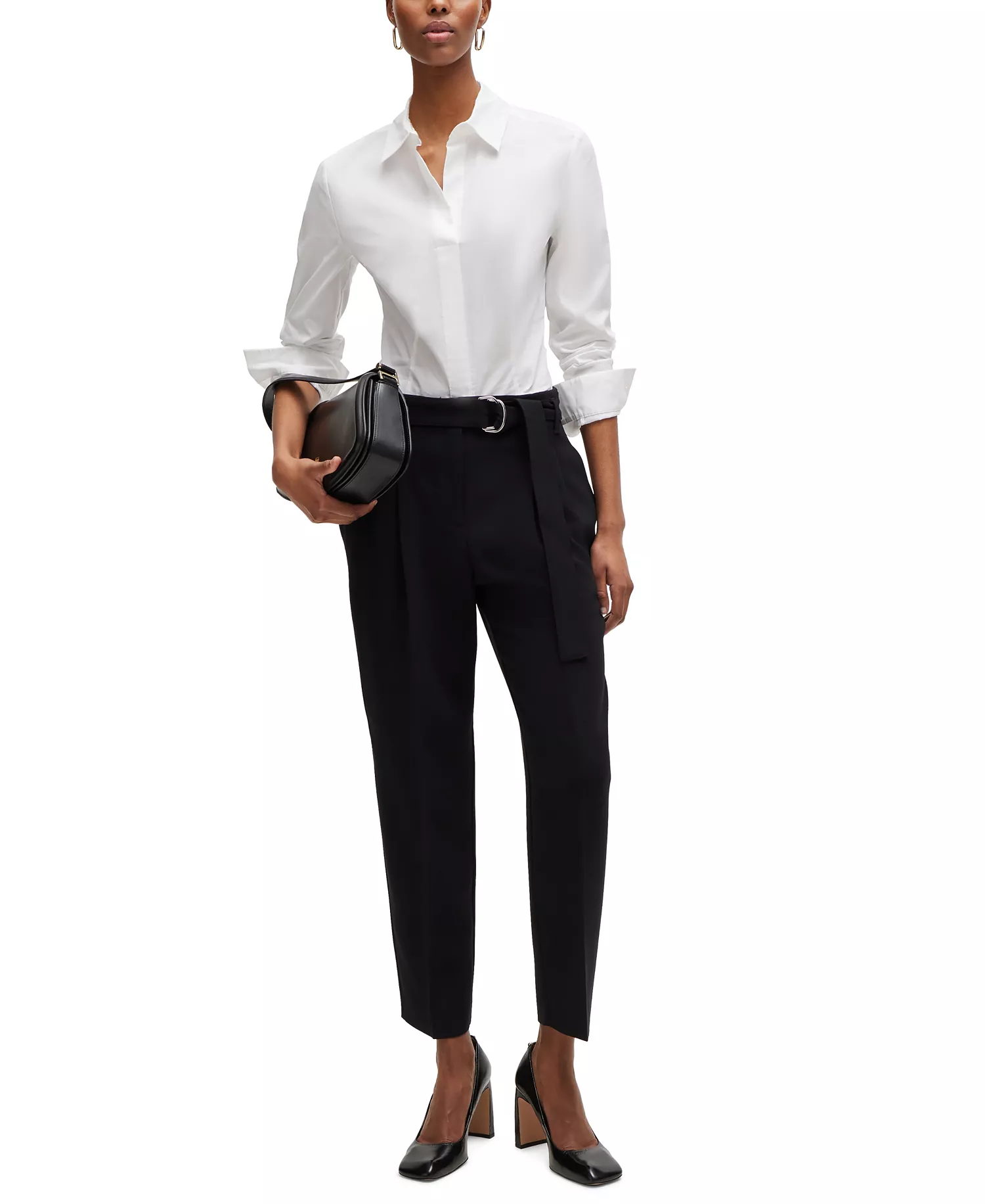 Women's Slim-Fit Blouse - White - 0
