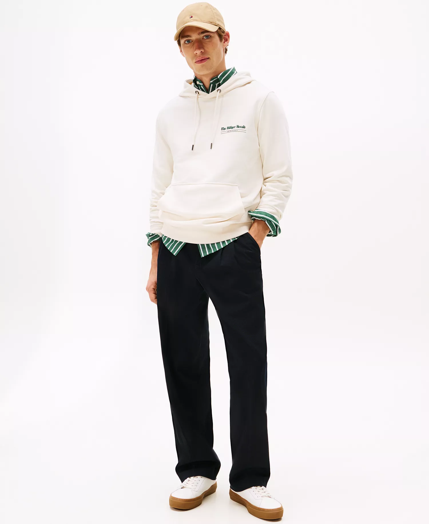 Men's Herald Graphic Hoodie - Ivory Petal - L