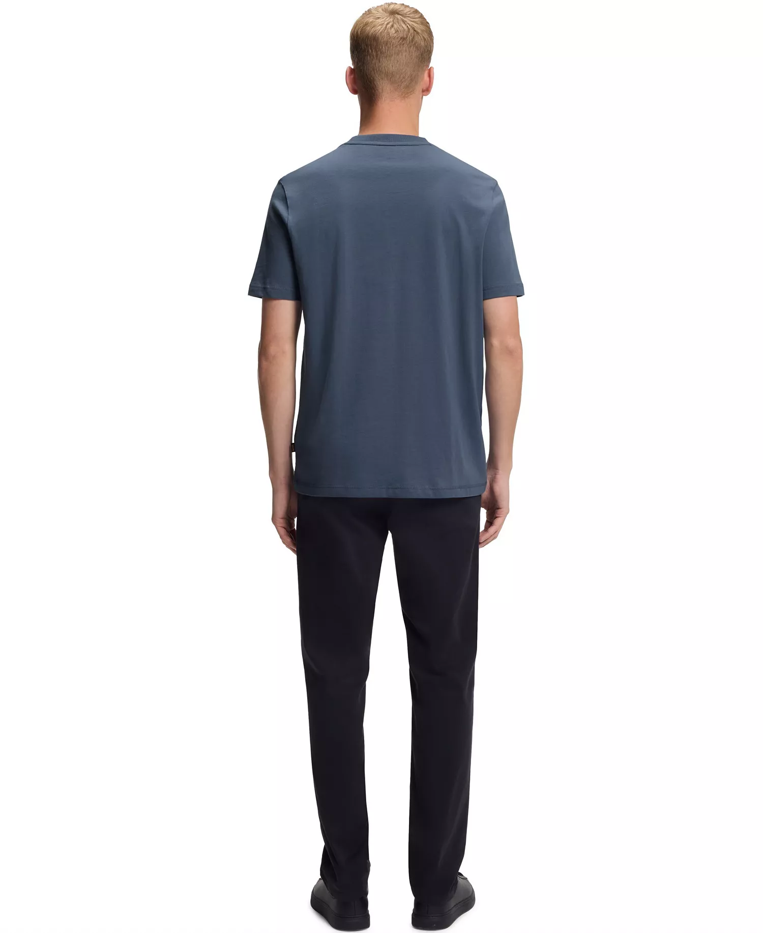 Men's Printed Artwork Cotton-Jersey T-Shirt - Open Blue - L