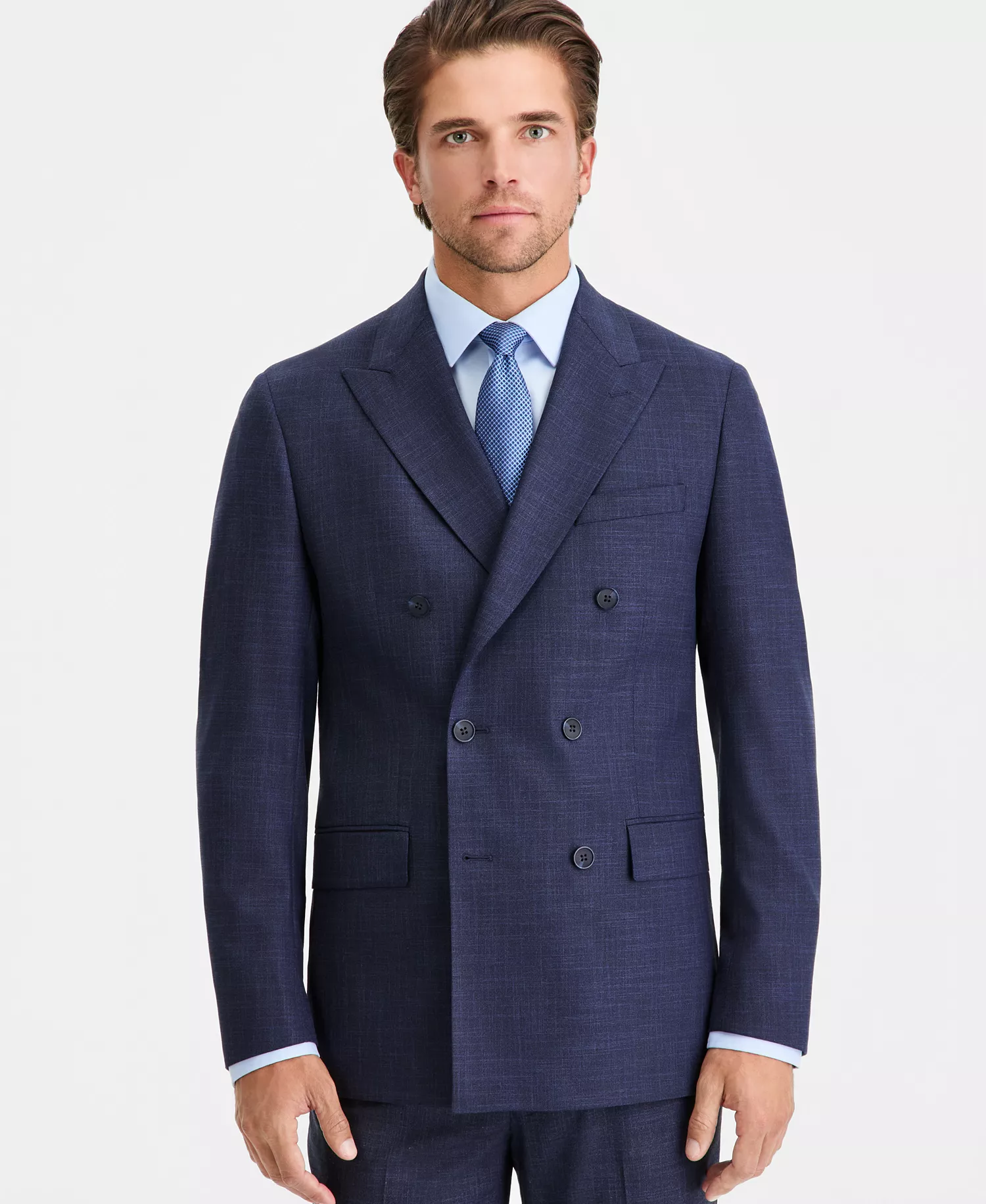 Men's Slim-Fit Suit Separates Jacket - Dark Blue - 36R