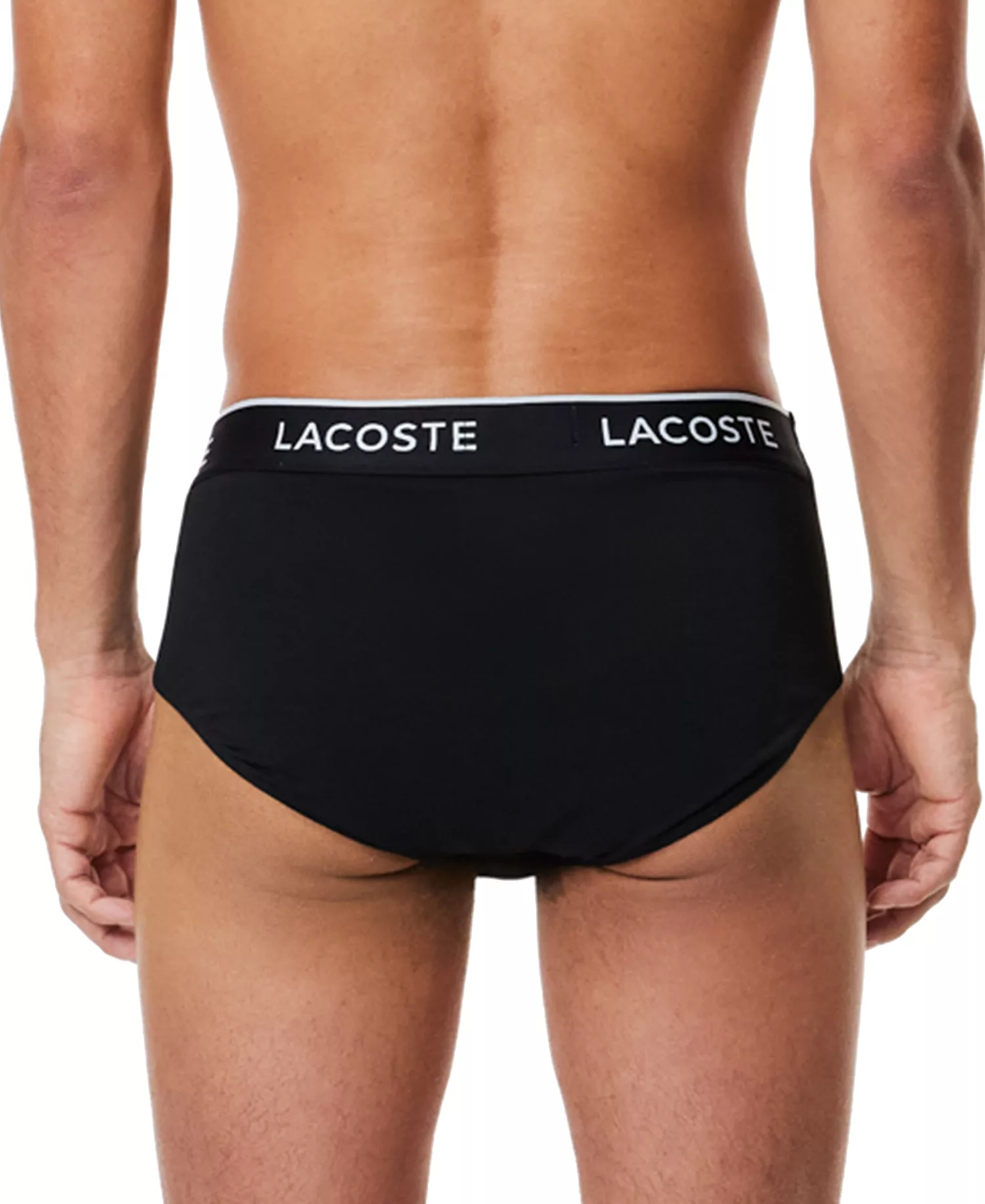 Men's 3pk. Regular-Fit Stretch Logo Band Briefs - BLACK - XL