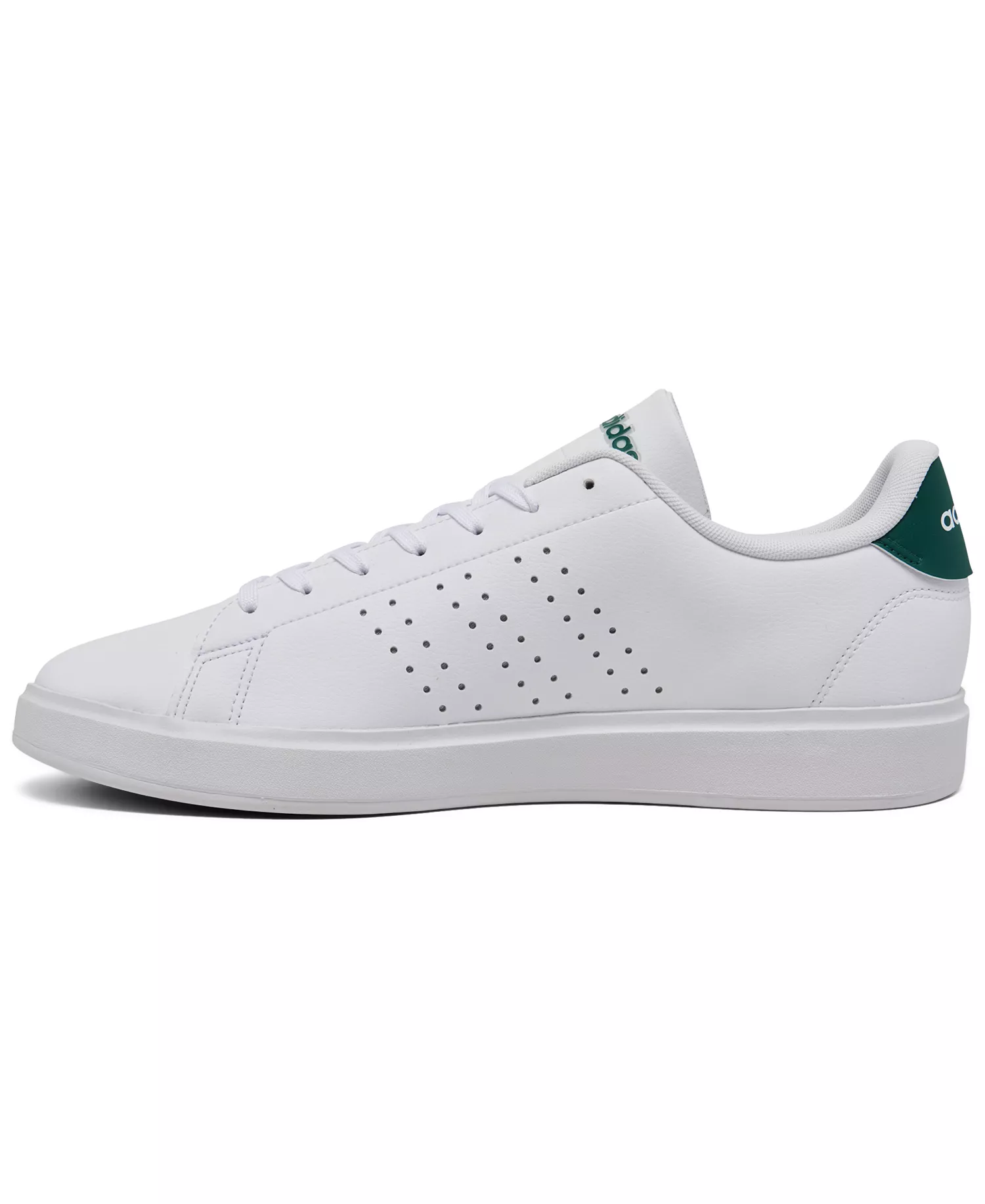 Men's Advantage 2.0 Casual Tennis Sneakers from Finish Line - White/Green - 13
