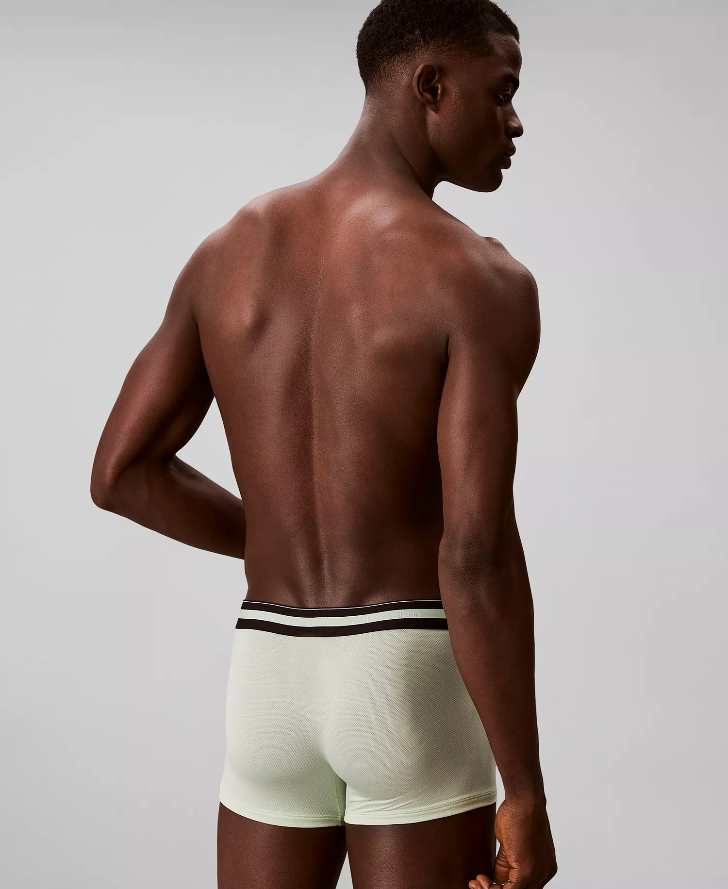 Men's Icon Active Mesh Trunks, 3-Pack - Black/Fungi/Seafoam wave - 1X