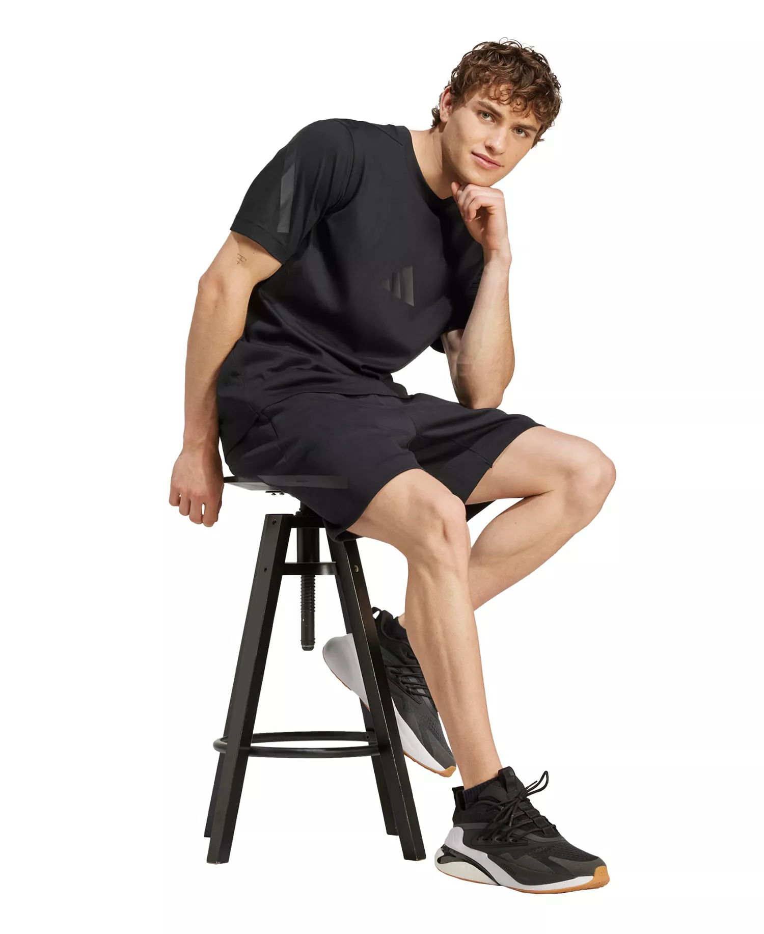 Men's Regular Fit Shorts - Black - 2XL