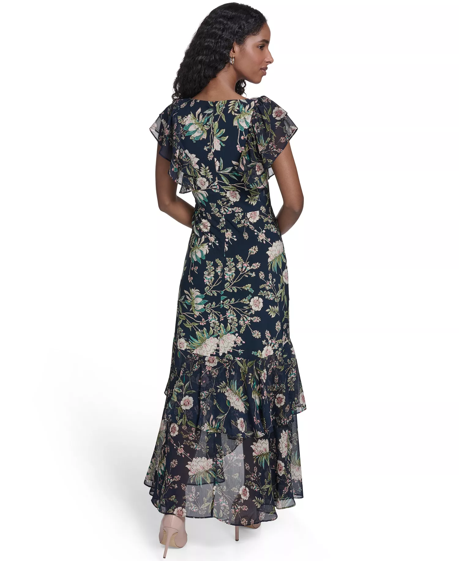 Women's Empire Waist Midi Dress - Sky captain - 10